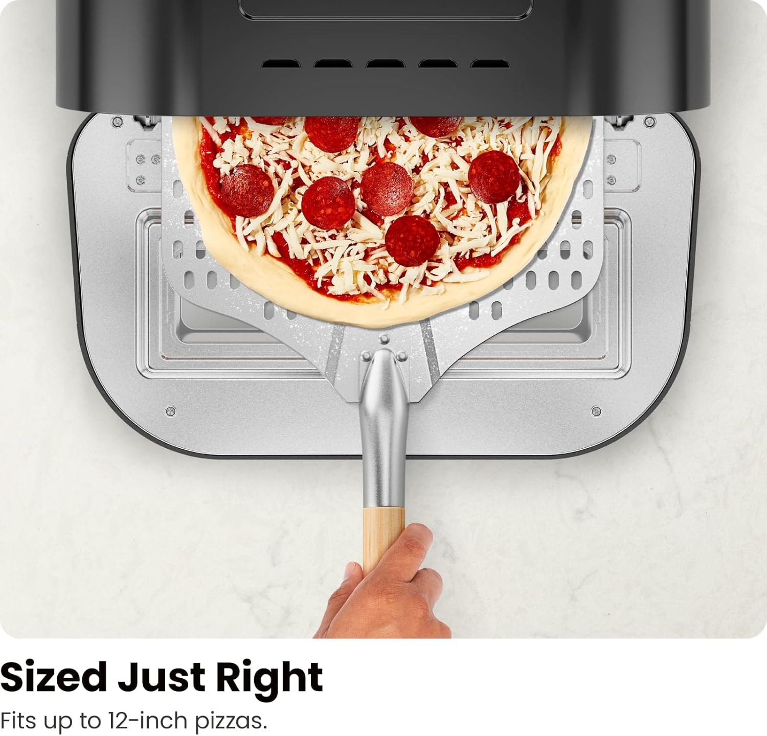 Chefman Home Slice Indoor Electric Pizza Oven RJ25-PO12-BLACK – Countertop Pizza Ovens