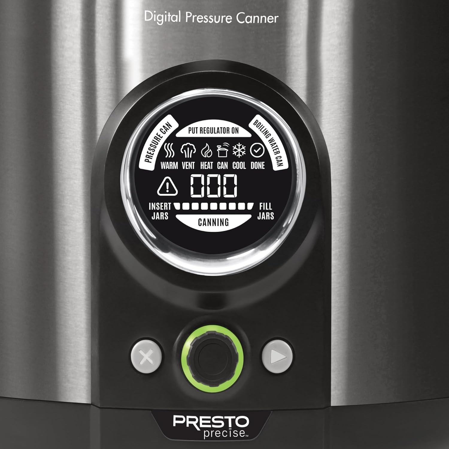 Presto 12 Quart Digital Pressure Canner – 12 quarts – Black Stainless – Containers