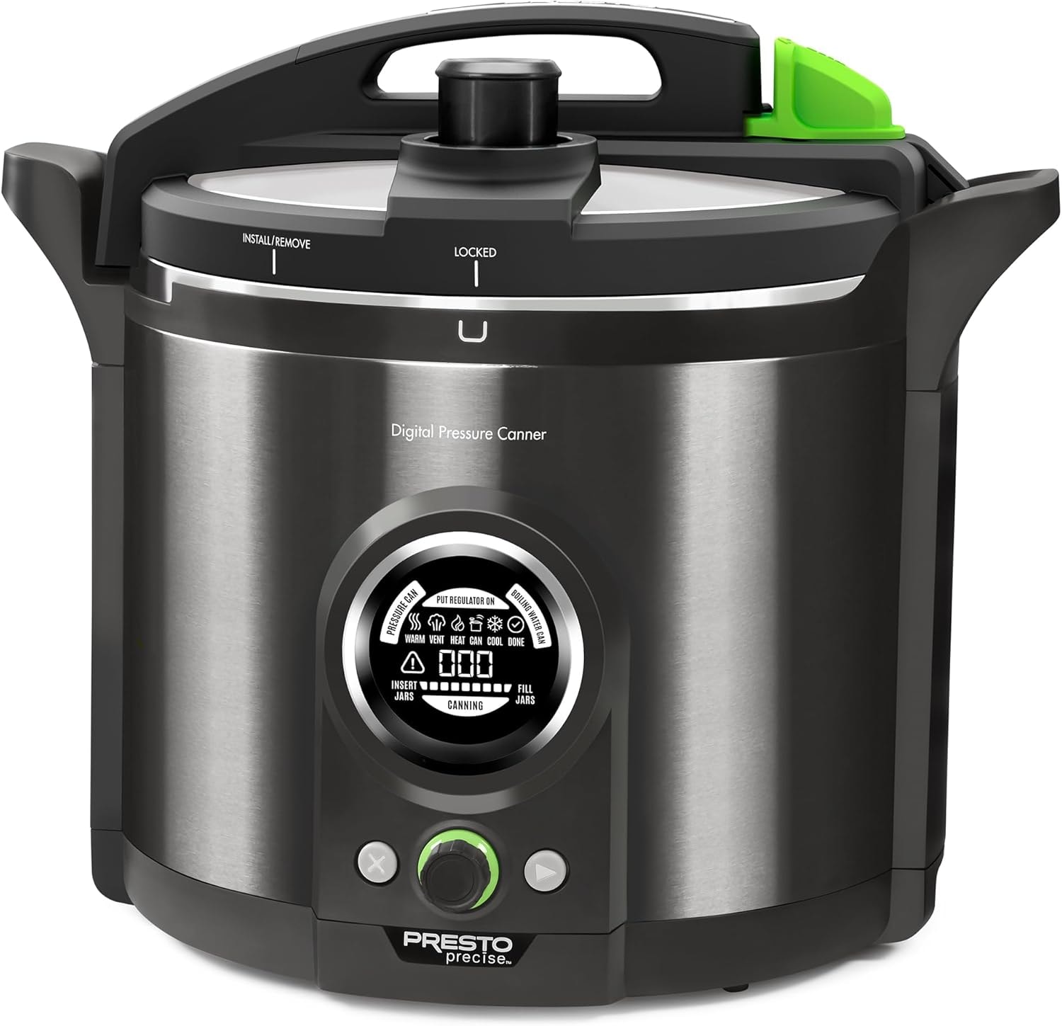 Presto 12 Quart Digital Pressure Canner – 12 quarts – Black Stainless – Containers