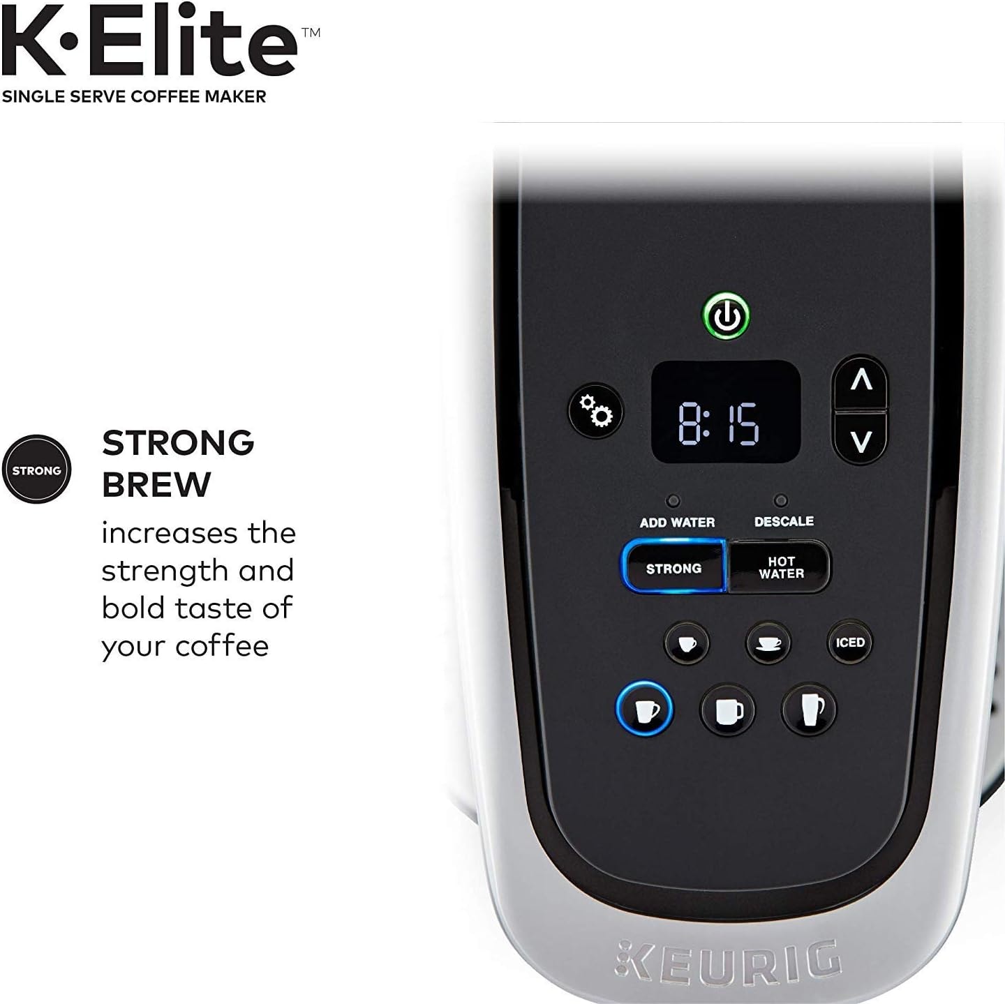 Keurig K-1550 Single Serve Coffee Maker Bundle – Brushed Silver – Single-Serve Brewers