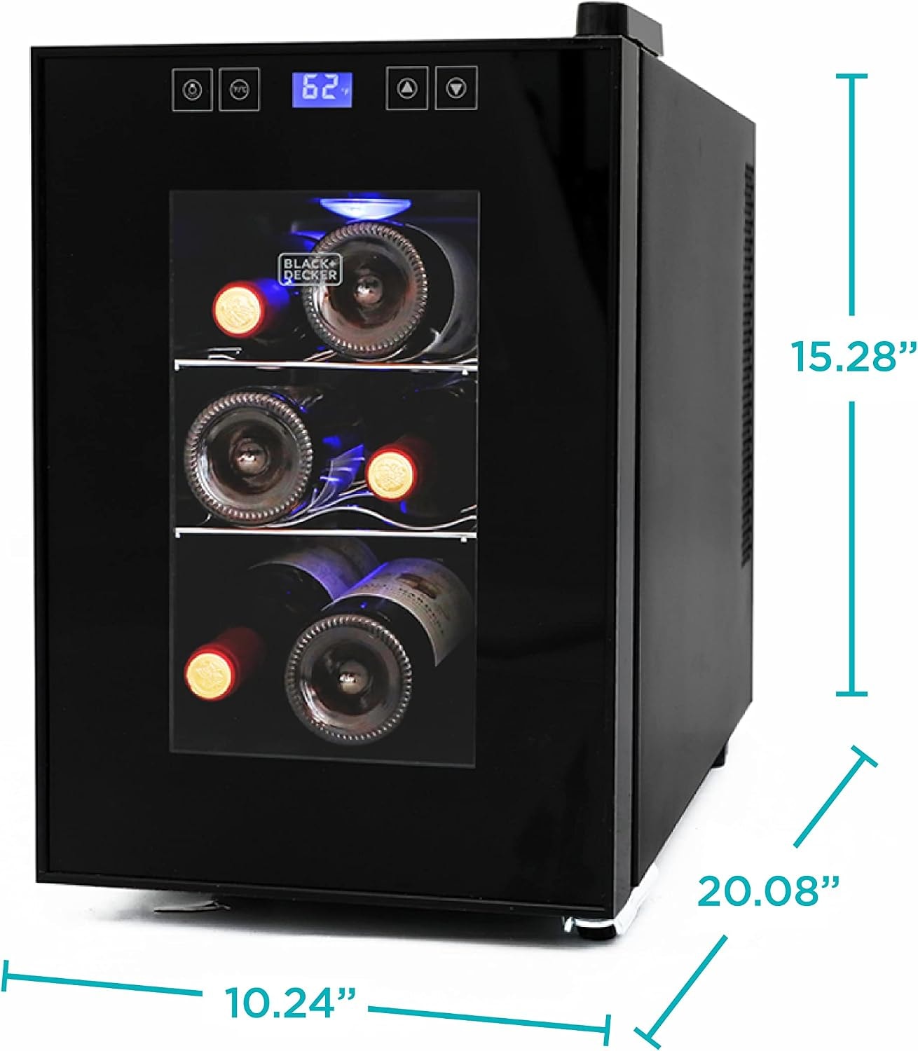 BLACK+DECKER BD6 Series Wine Fridge – 0.7 cubic feet – Freestanding Wine Cellars