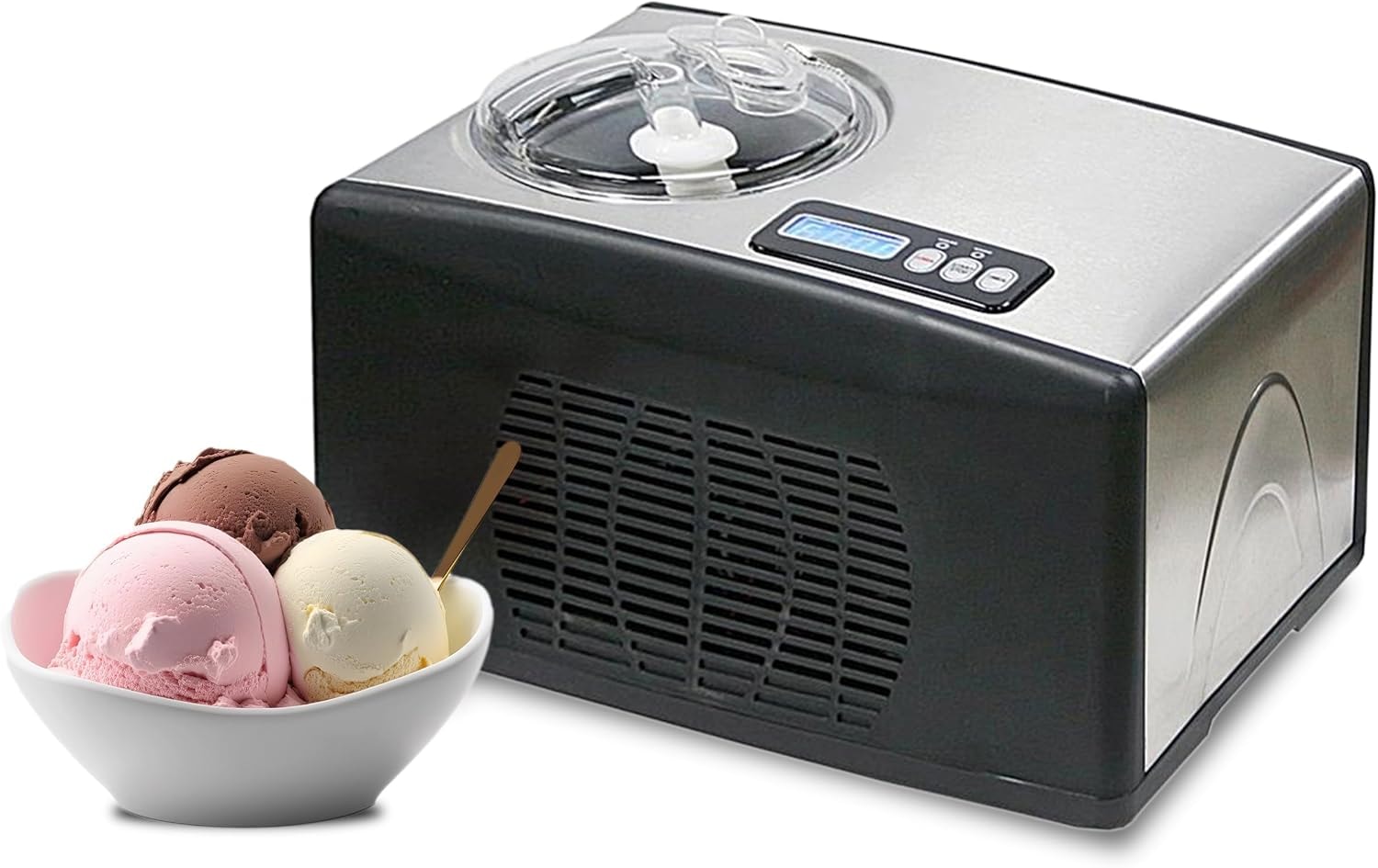 Whynter ICM-15LS Ice Cream Maker – 1.6 quarts – Stainless Steel – Ice Cream Machines