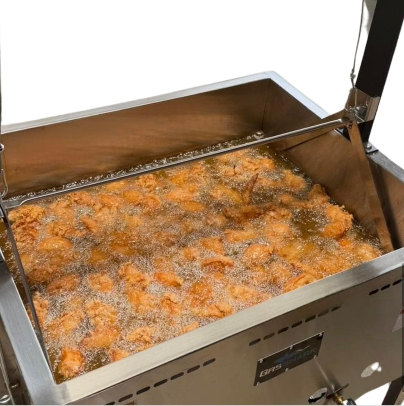 Cajun Fryer 6 Gallon Deep Fryer with Stand and 2 Baskets – Stainless Steel – Deep Fryers