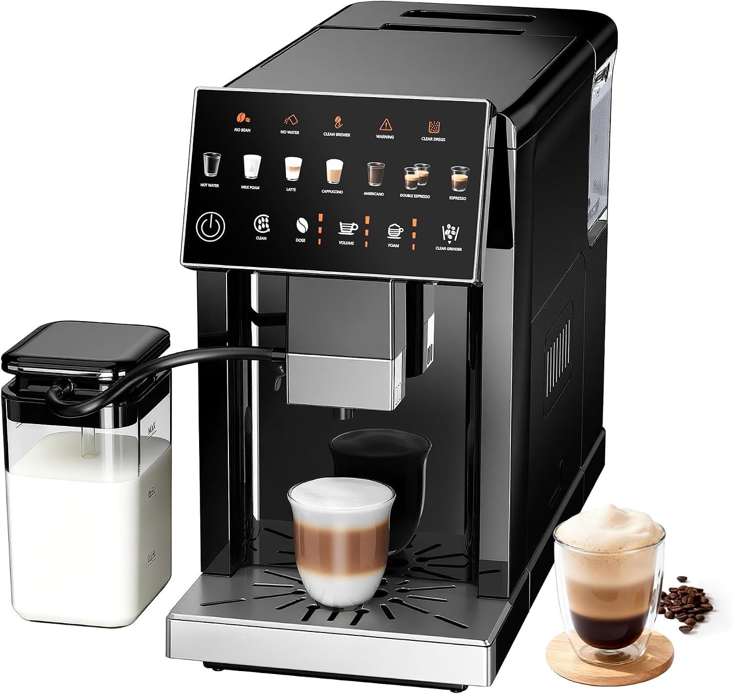 Thyme & Table Fully Automatic Espresso Machine – 1.5 liters – Black – Super-Automatic Espresso Machines