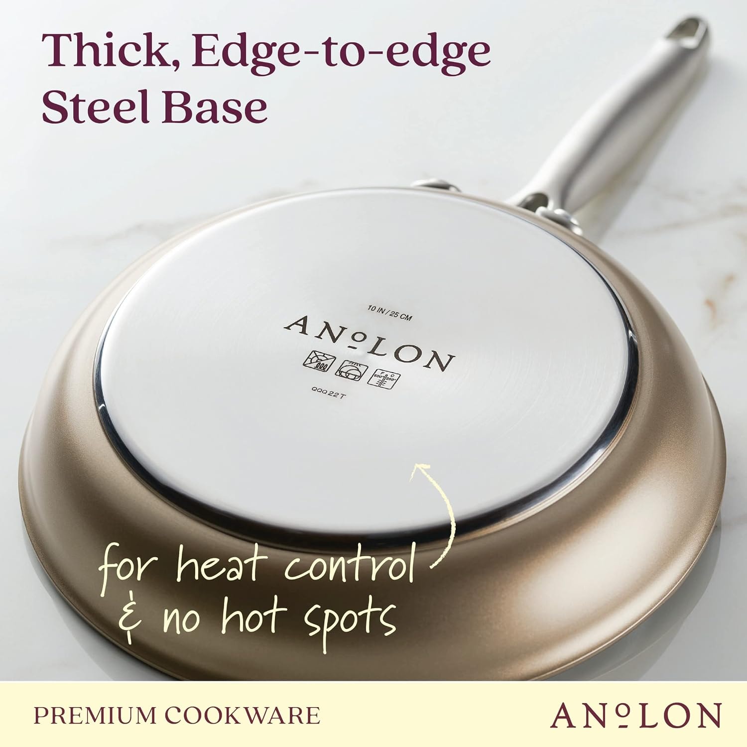 Anolon Ascend 10-Piece Hard Anodized Nonstick Cookware Set – 8 quarts – Bronze – Cookware Sets