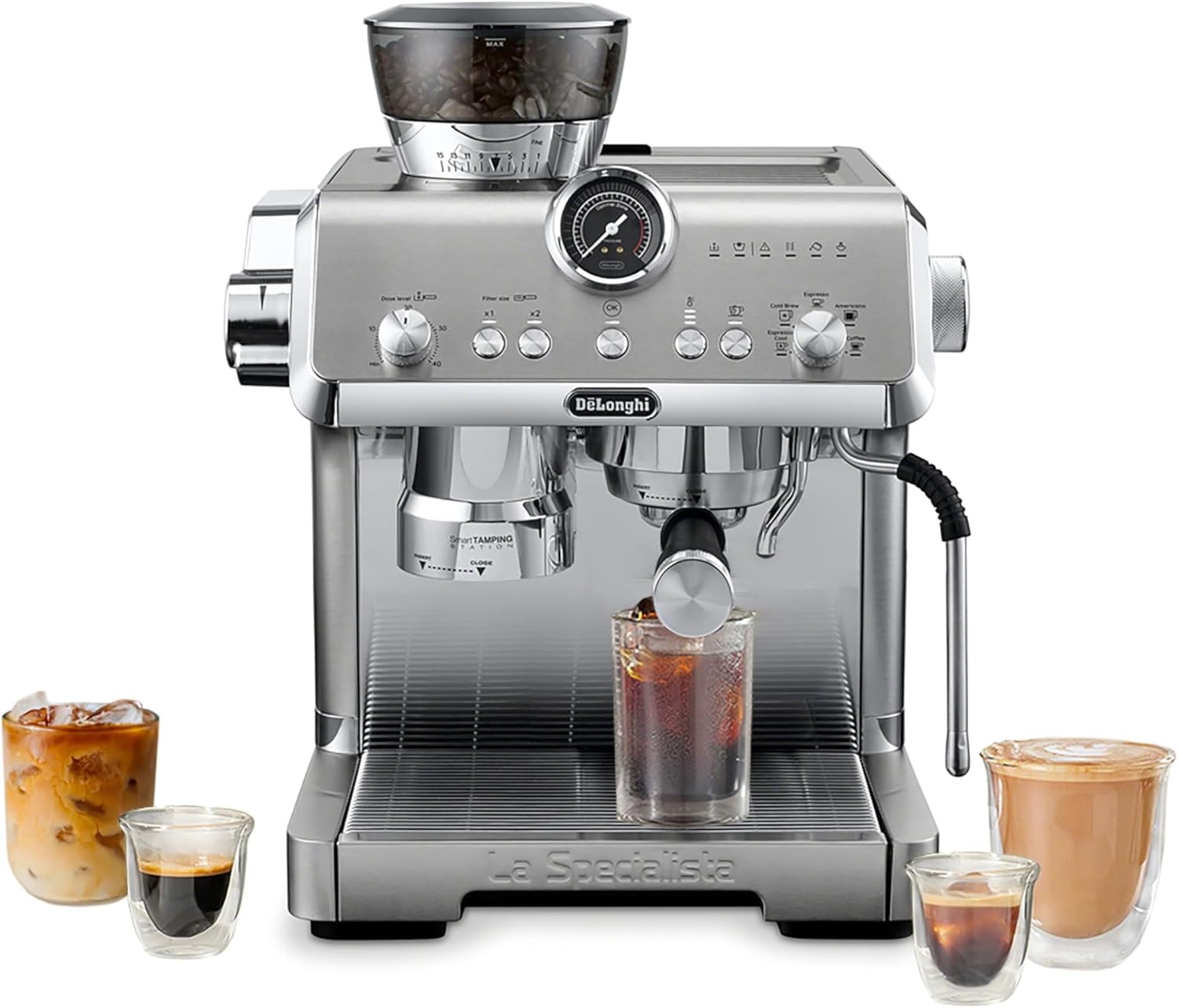 De'Longhi La Specialista Opera Espresso Machine – Stainless Steel – Semi-Automatic Espresso Machines