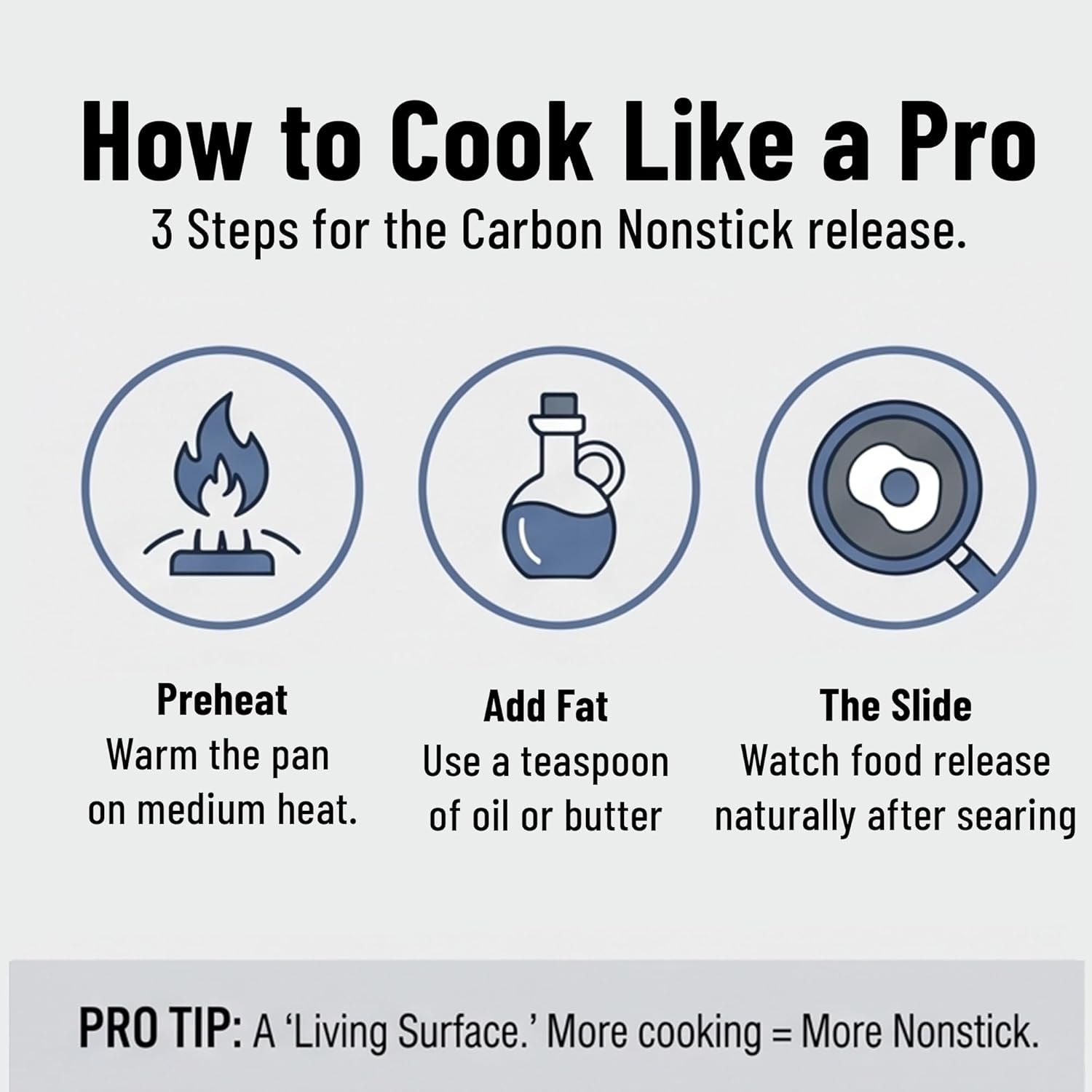 Misen Carbon NonstickTM Skillet Nitrided Carbon Steel Professional Alt – 1.25 quarts – Skillets