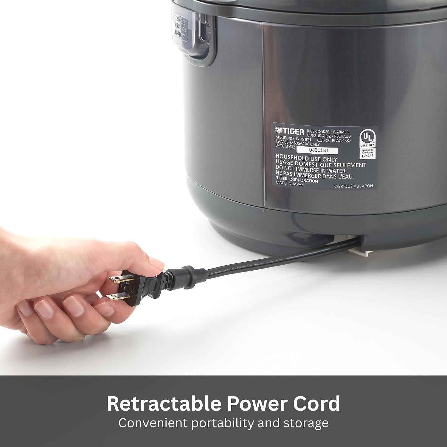 Tiger 10 Cup Rice Cooker JNPS18UKY – 10 cups – Black – Rice Cookers
