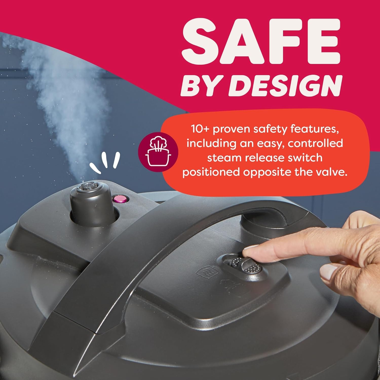 Instant Pot Dual Action Multi-Cooker – 4 quarts – Black – Electric Pressure Cookers
