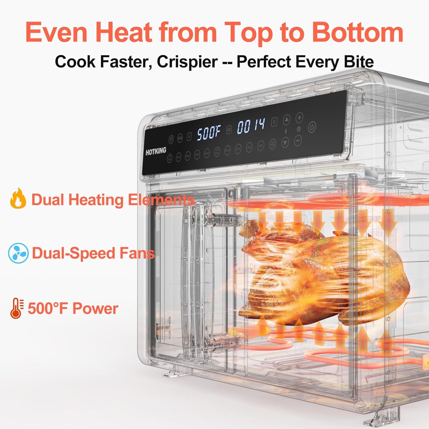 29QT Air Fryer Toaster Oven – 28 quarts – Silver – Air Fryers