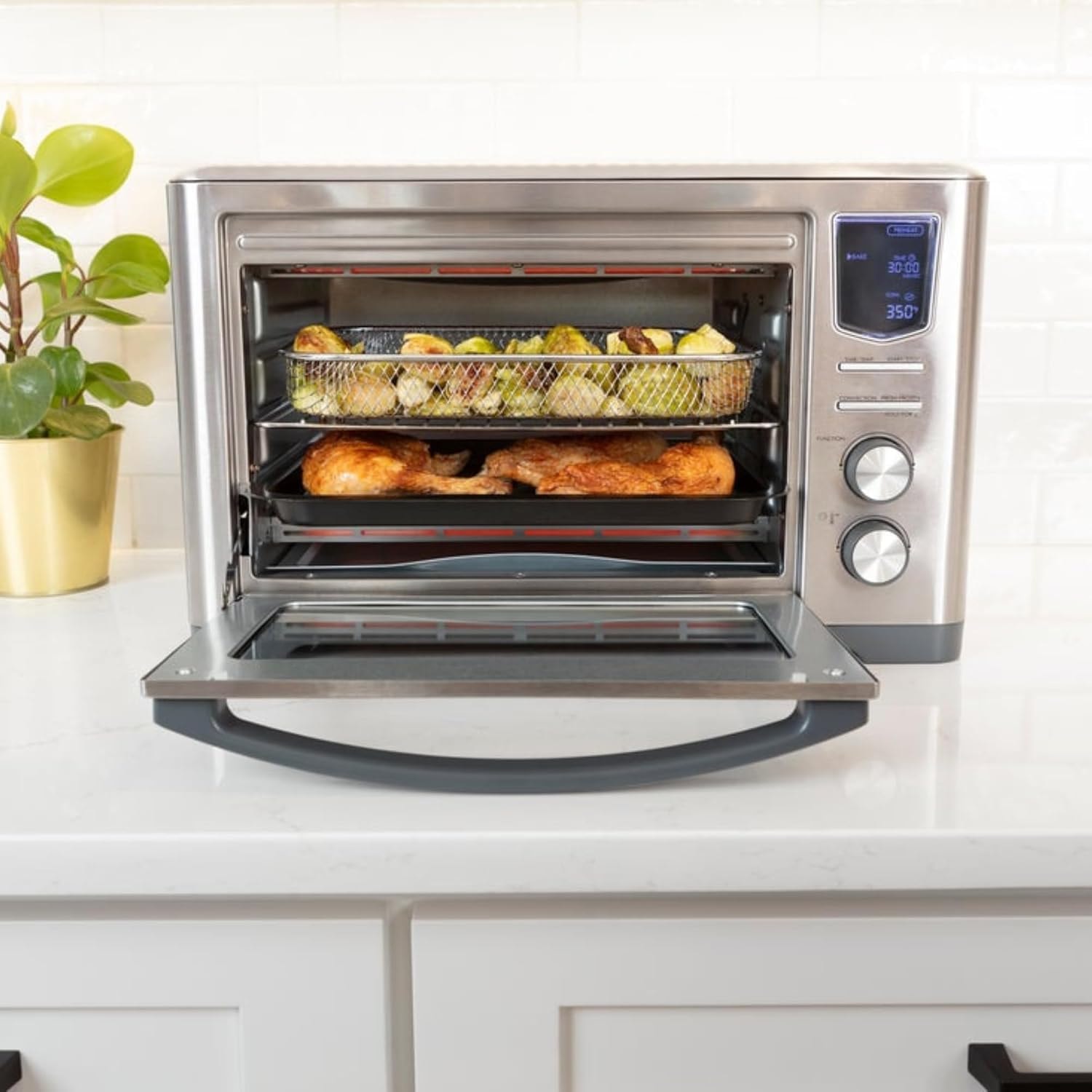 Kenmore 11-In-1 Digital Air Fryer Toaster Oven – 23.7 liters – Silver – Air Fryers