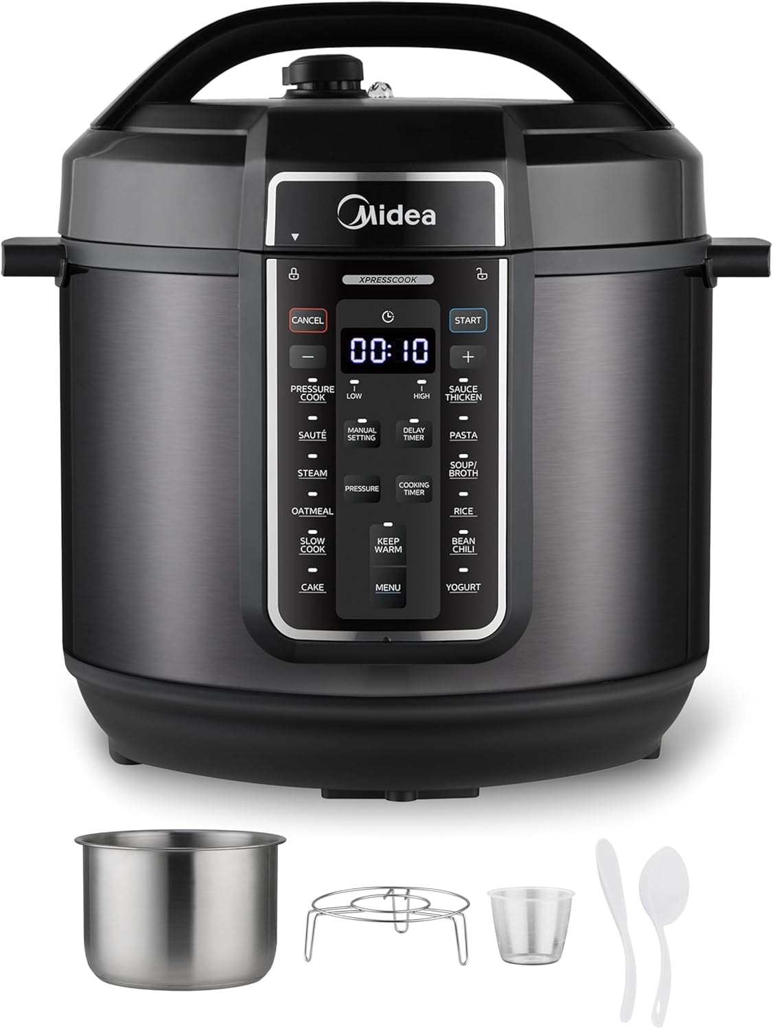 Midea Electric Pressure Cooker – 8 quarts – Black – Electric Pressure Cookers
