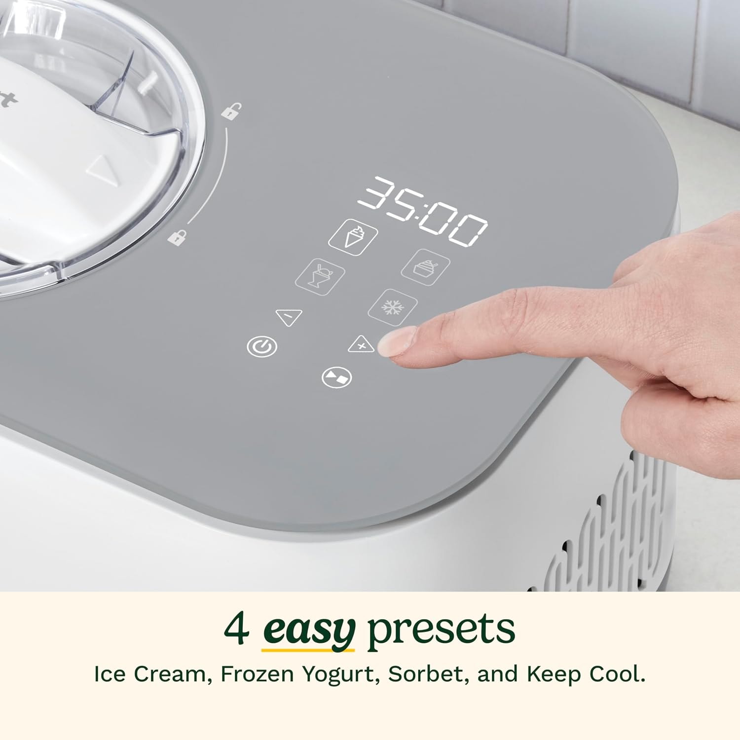 Cuisinart Freeze Ease Pro Ice Cream Maker – 1 quarts – White/Gray – Ice Cream Machines
