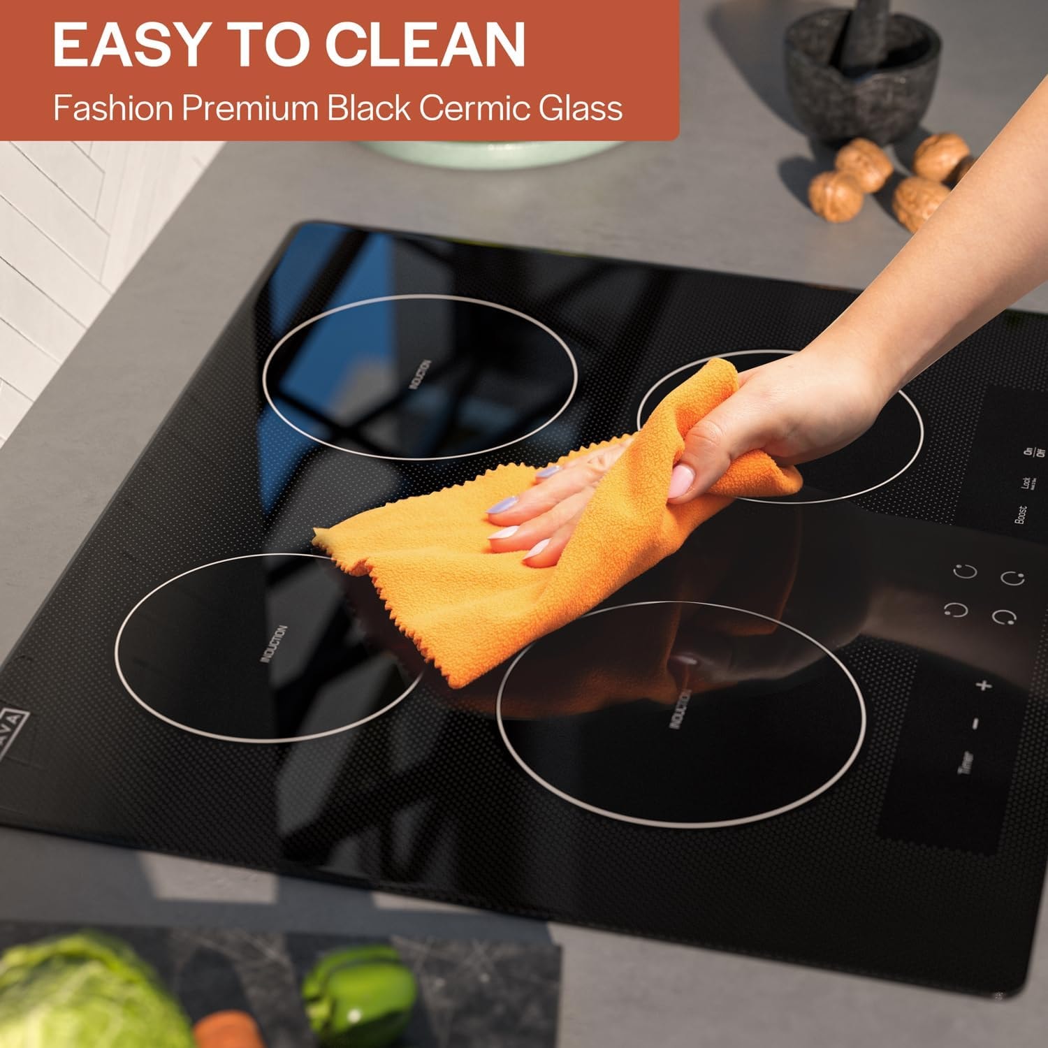 Empava 24 in. Electric Stove Induction Cooktop – 24 Inch – Black – Cooktop & Ranges