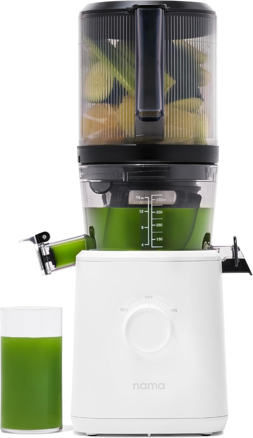 Nama C2 Cold Press Juicer and Blender – White – Masticating Juicers