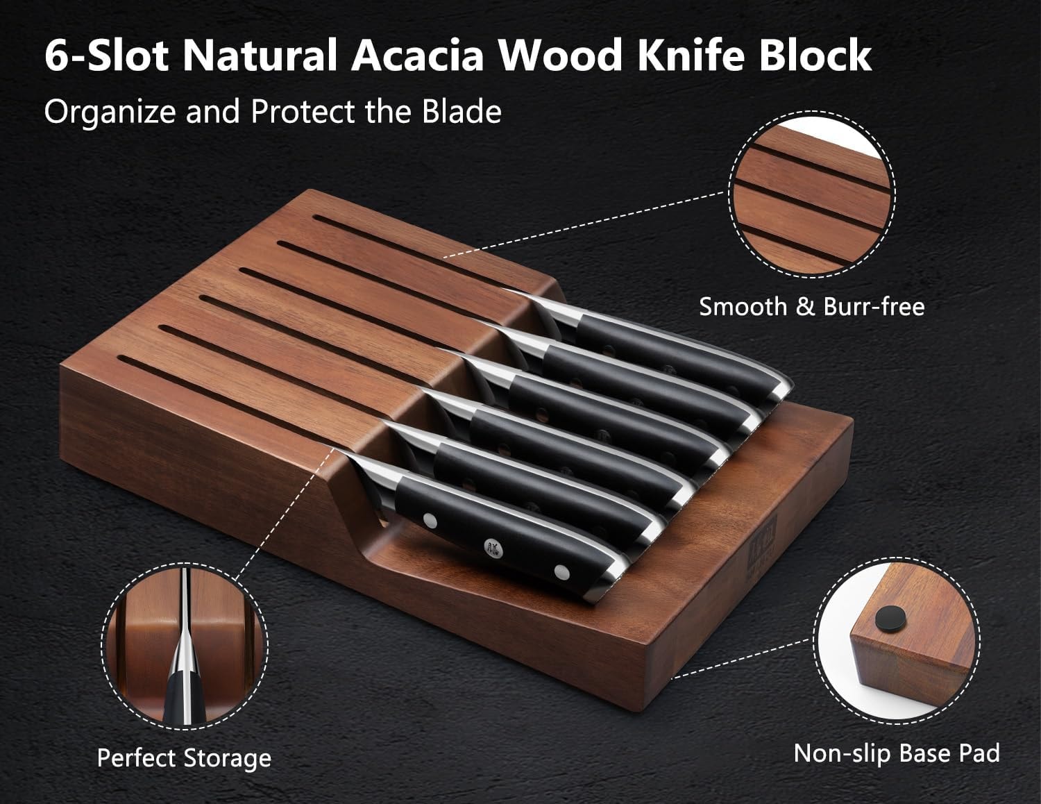 Handmade Damascus Steak Knife Set - Precision Cutting Knives – 4.5 Inch – 7 Pc Steak Knife Set – Steak Knives