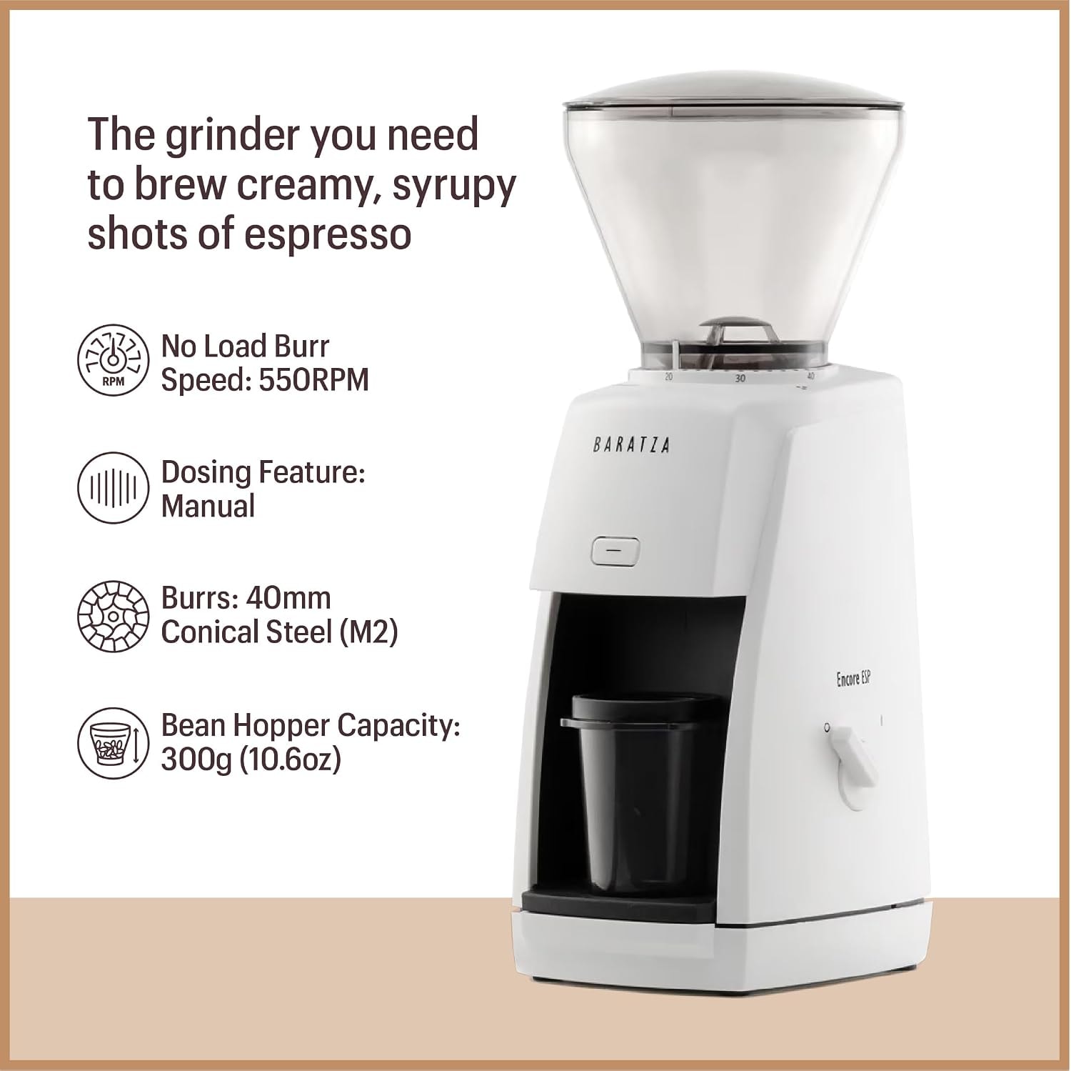 Baratza Encore ESP Grinder – Black – Electric Burr Grinders