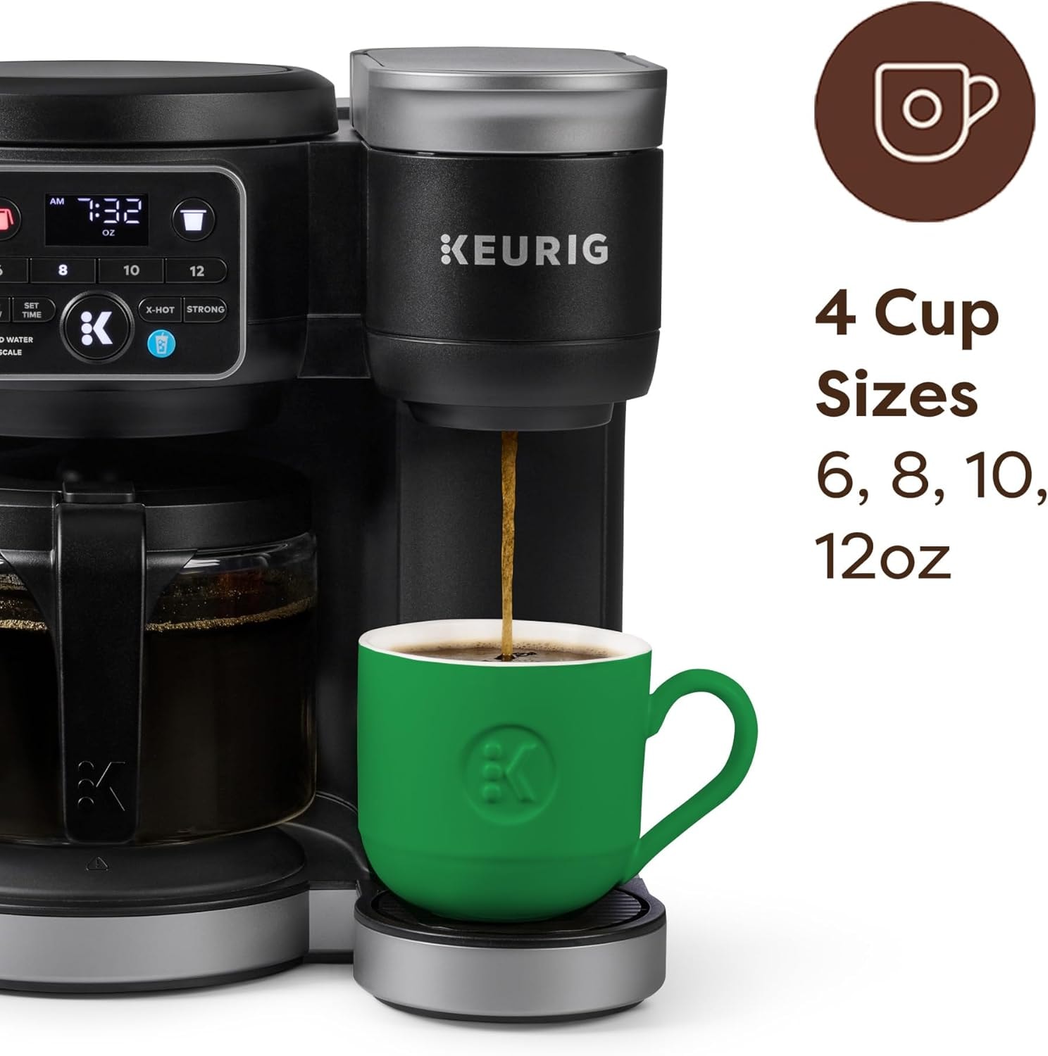K-Duo Hot & Iced Single Serve & Carafe Coffee Maker Gen 2 – Black – Single-Serve Brewers