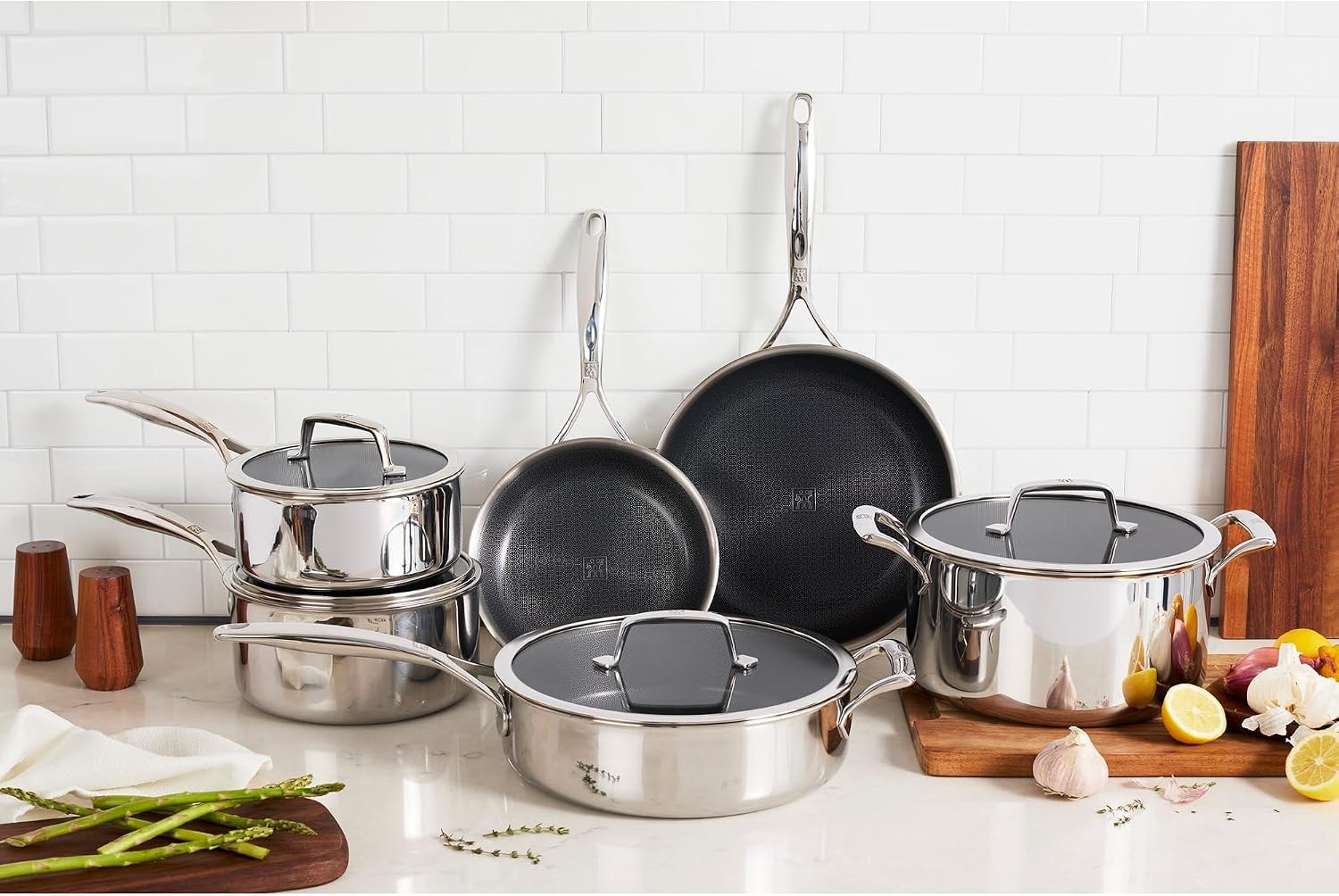 ZWILLING Peak 10-Piece Dual Performance Cookware Set – Stainless Steel – Cookware Sets