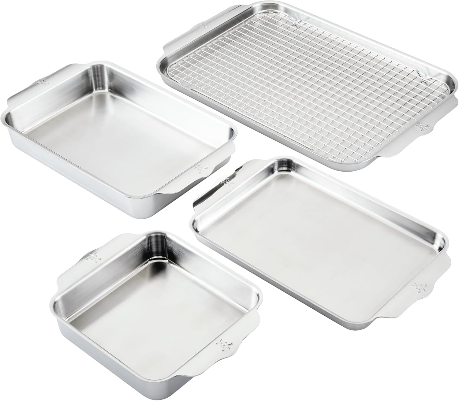 Hestan OvenBond Tri-Ply 5-Piece Set – Stainless Steel – Baking & Cookie Sheets