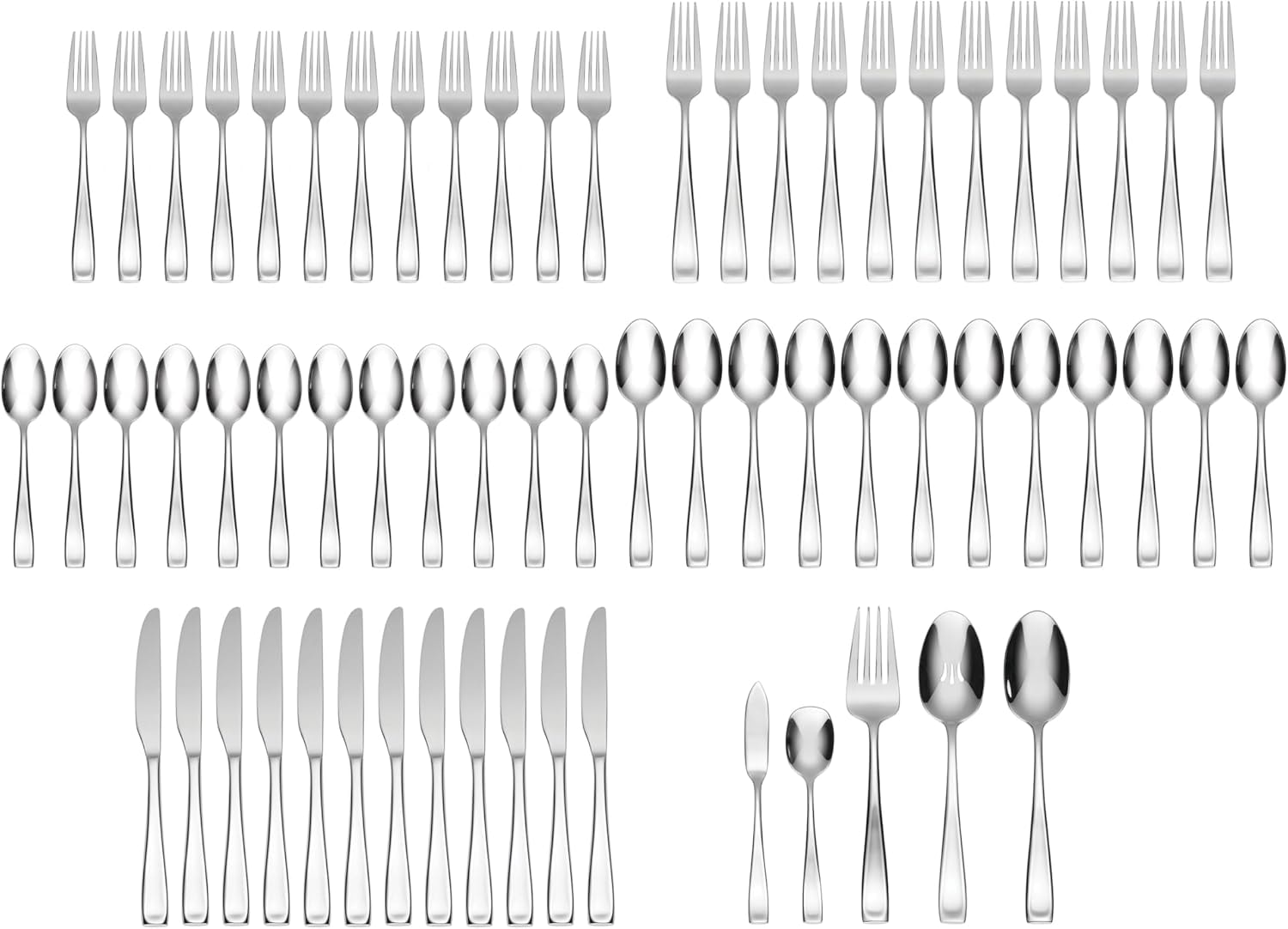 Oneida Moda 65-Piece Flatware Set – Multicolor – Flatware Sets