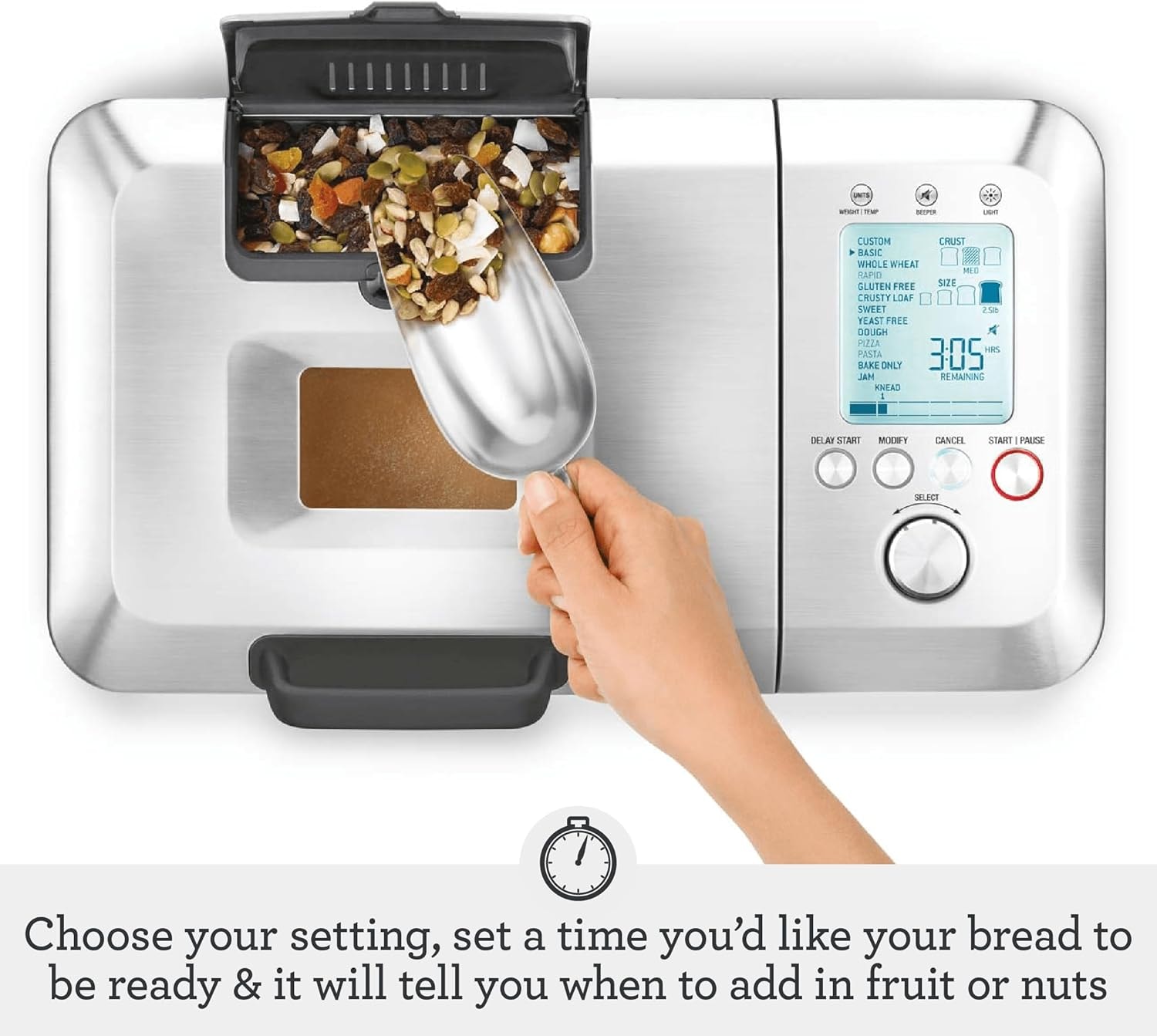 Breville Custom Loaf Bread Maker – Brushed Stainless Steel – Bread Machines