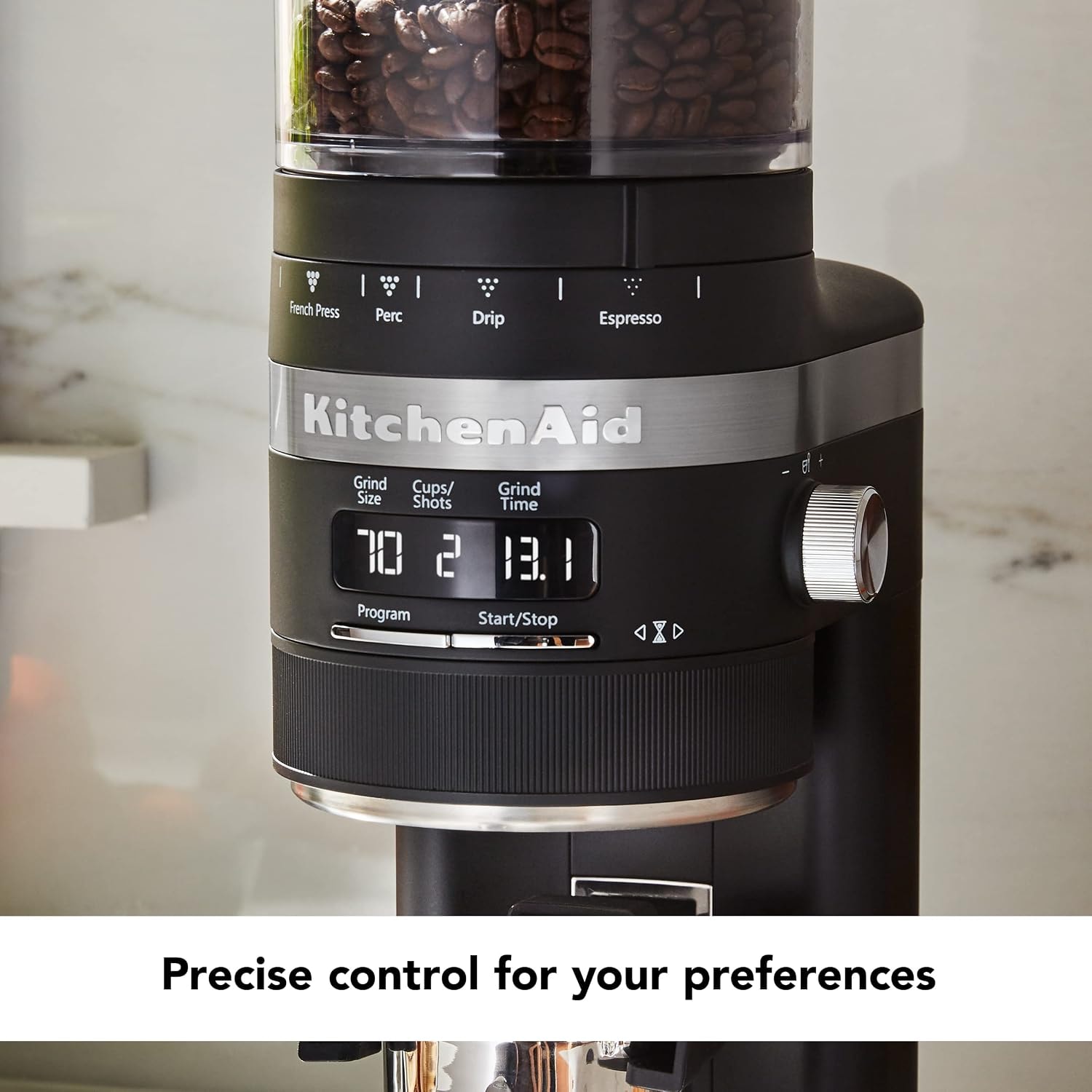 KitchenAid Burr Coffee Grinder – Matte Black – Electric Burr Grinders