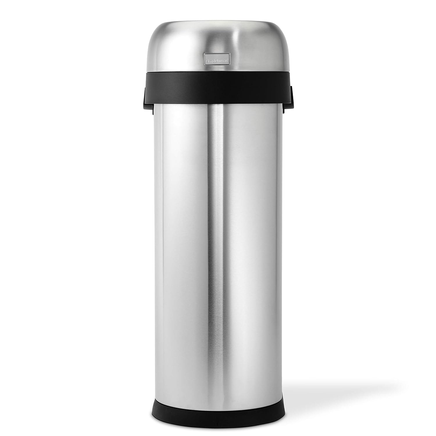 simplehuman 13 Gallon Slim Open Trash Can – 50 liters – Brushed – Trash Cans