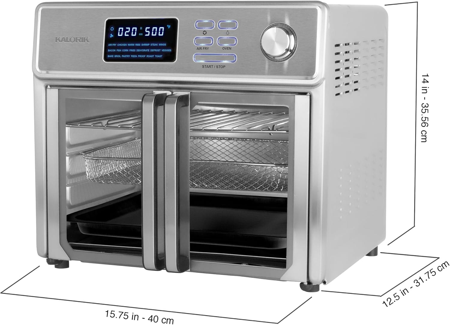 Kalorik Maxx Air Fryer Oven – 26 quarts – Stainless Steel – Air Fryers