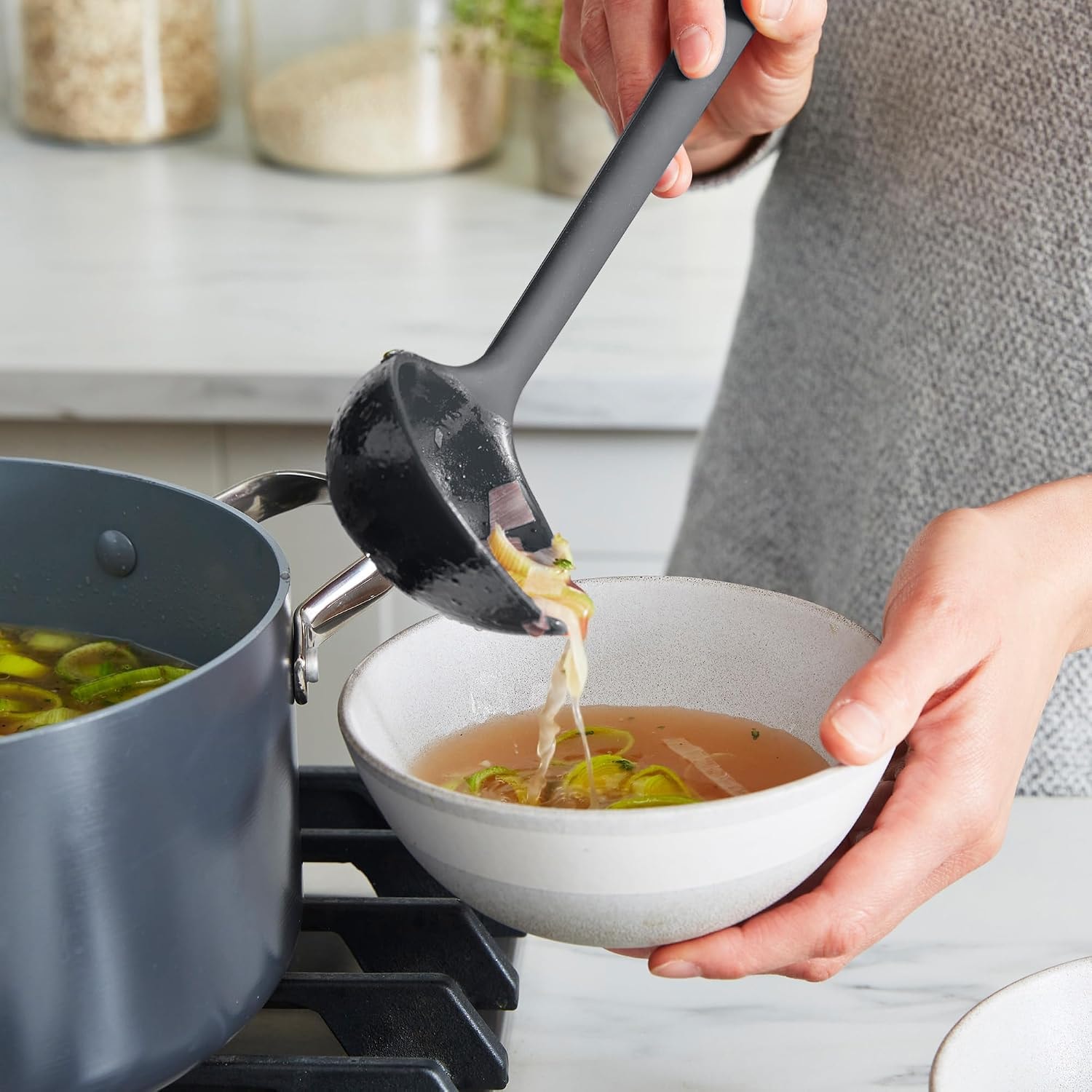GreenPan Platinum Silicone Tools Utensil Set – Charcoal Gray – Spatulas