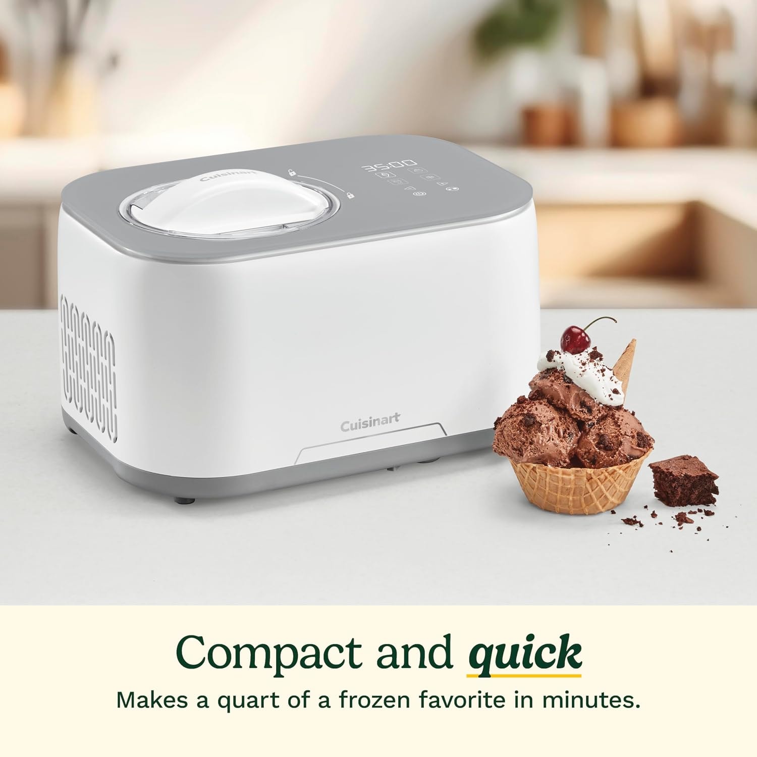 Cuisinart Freeze Ease Pro Ice Cream Maker – 1 quarts – White/Gray – Ice Cream Machines