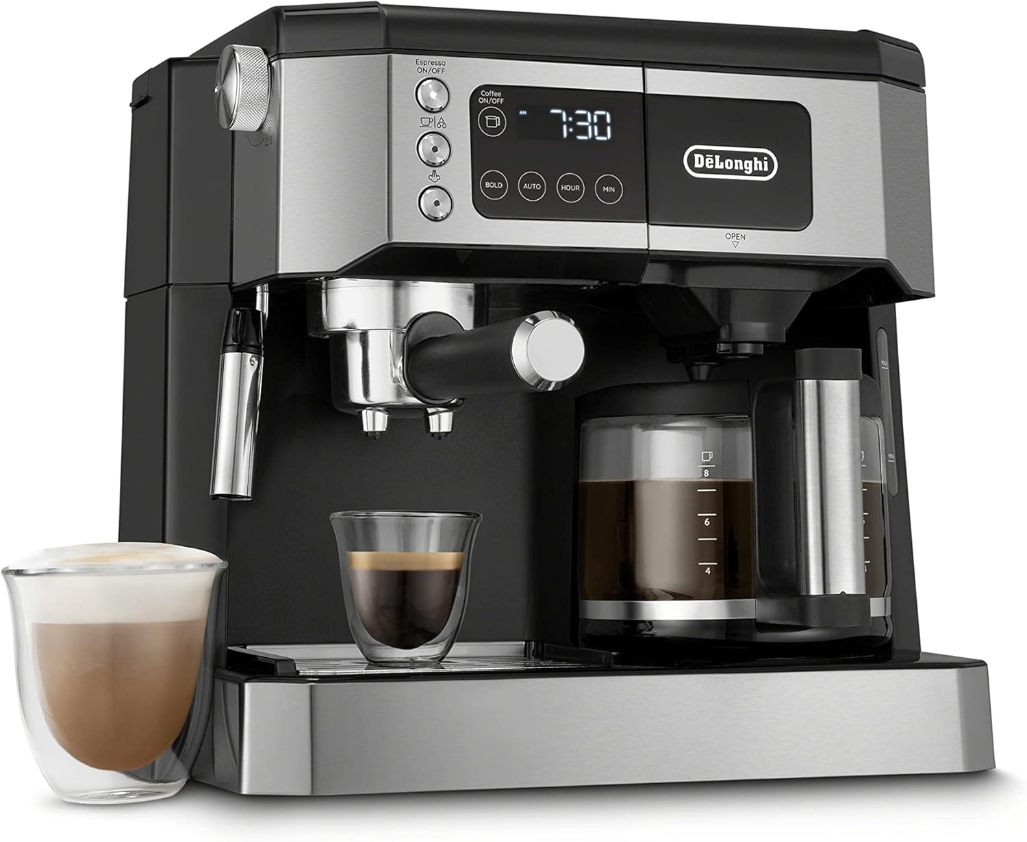 De'Longhi COM532M All-in-One Combination Coffee Maker & Espresso Machi – Black – Espresso Machine & Coffeemaker Combos