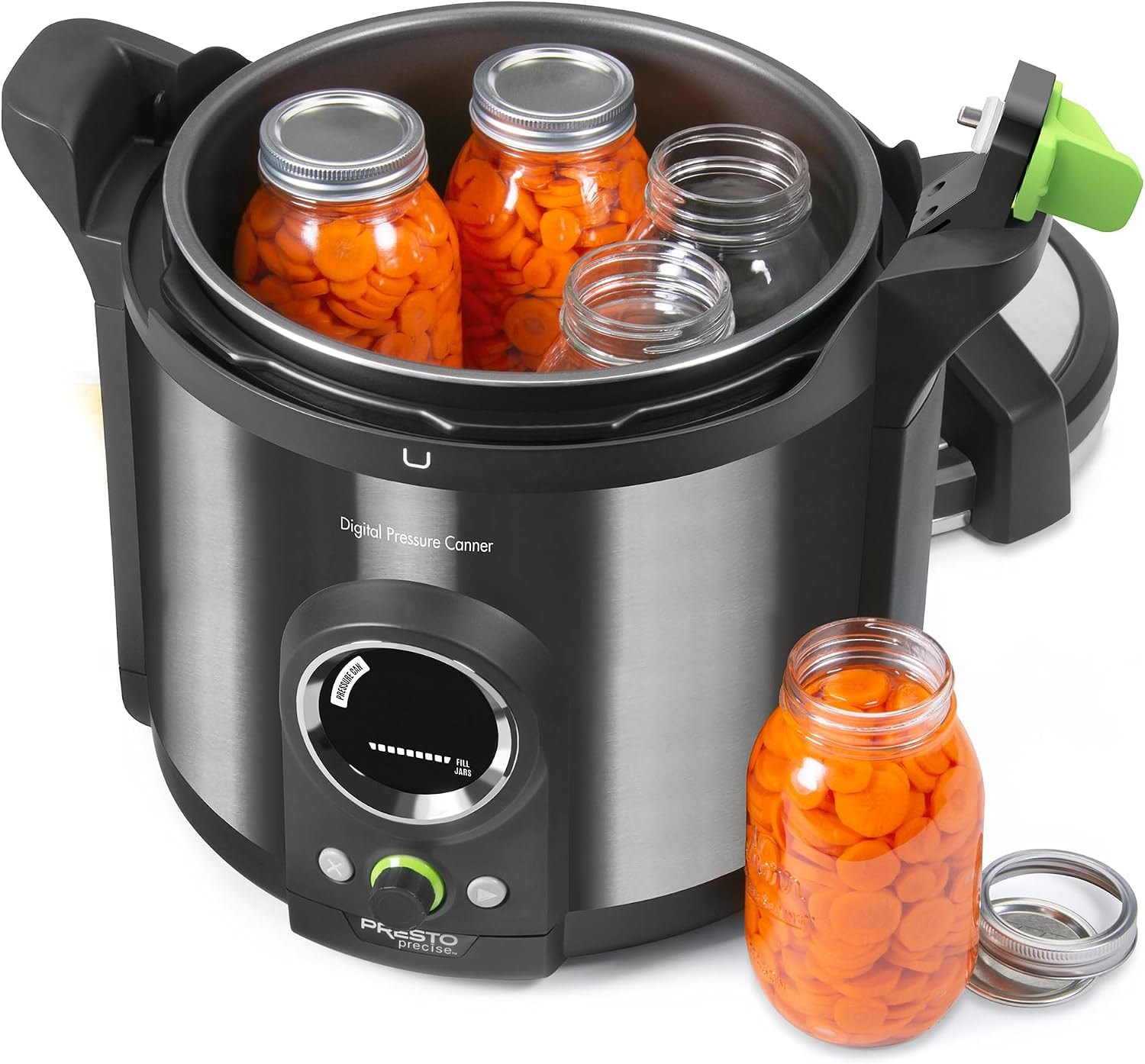 Presto 12 Quart Digital Pressure Canner – 12 quarts – Black Stainless – Containers