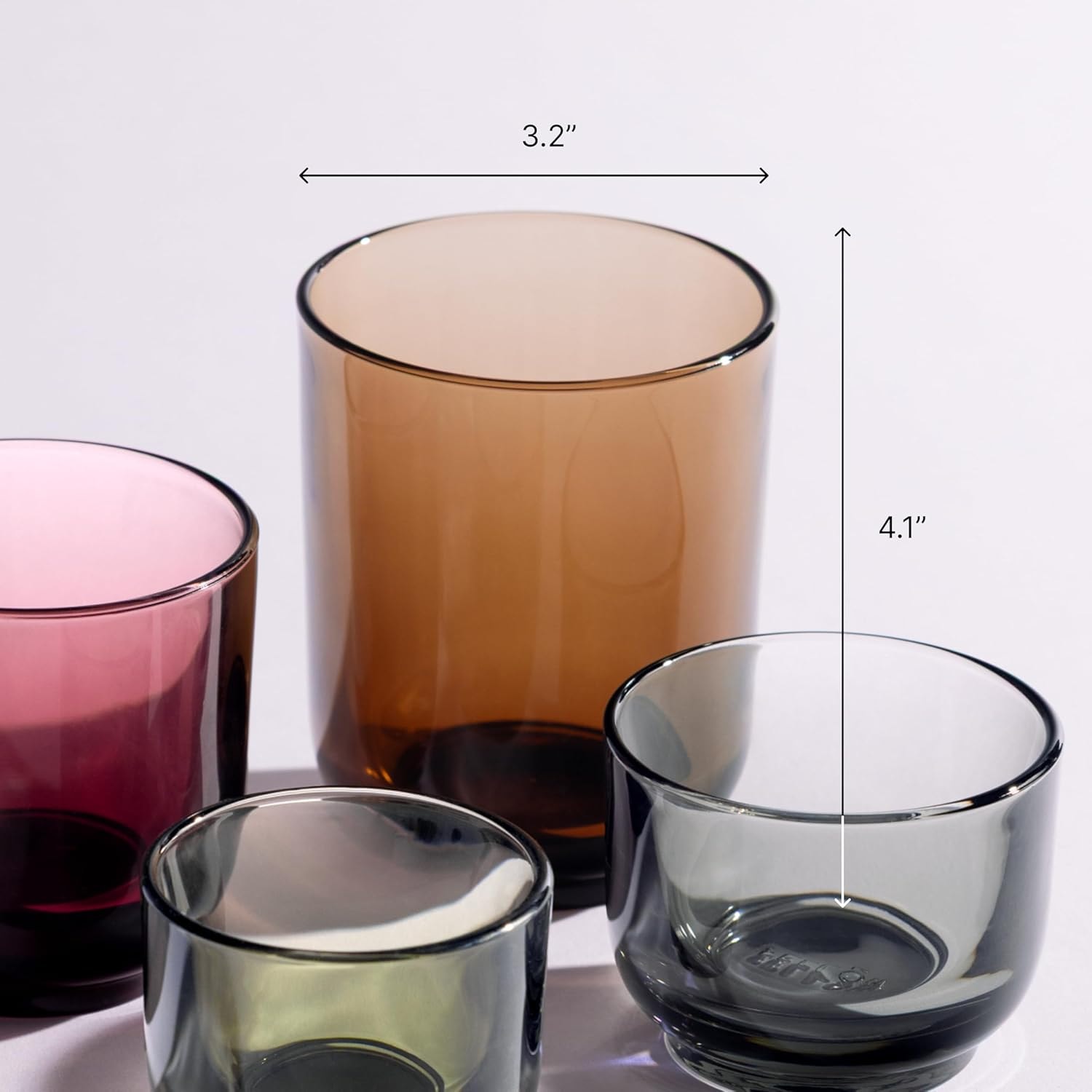 Pirch Espresso Glasses Set Of 12 - Artisanal, Dishwasher Safe, Smoke – Mixed Drinkware Sets
