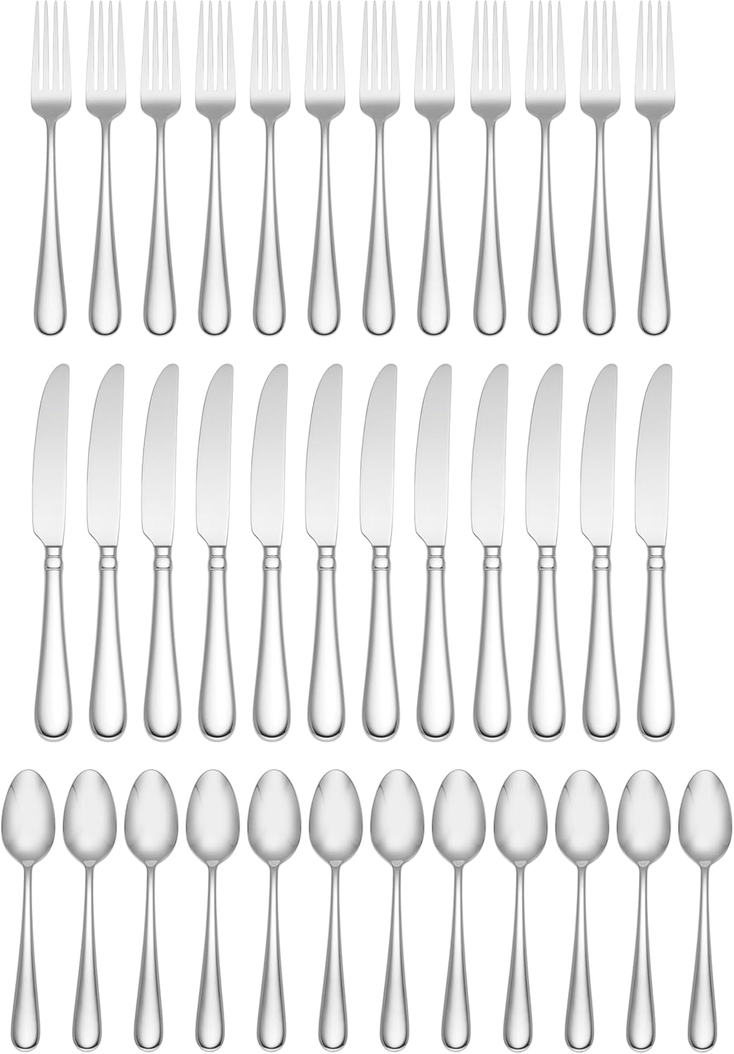 Caterer's Box Stainless Steel Flatware Set of 36 – Flatware Sets