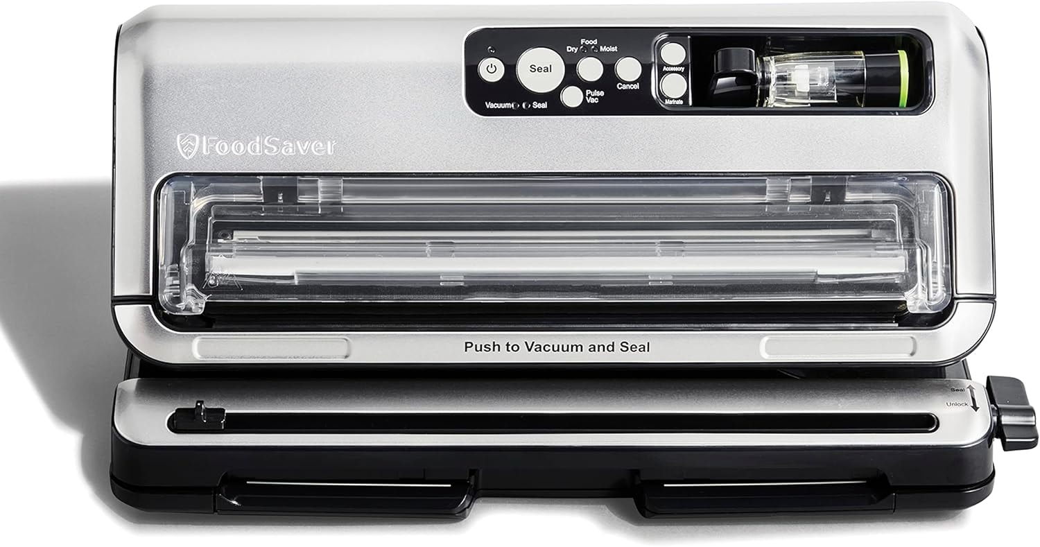 FoodSaver 2-in-1 Food Preservation System FM5200 – Silver/Black – Vacuum Sealers