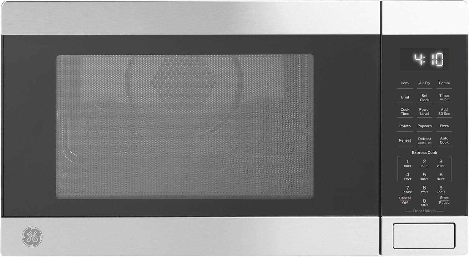GE 1.0 Cu ft Countertop Convection Microwave Oven with Air Fry – 1 cubic feet – Stainless Steel – Countertop Microwave Ovens