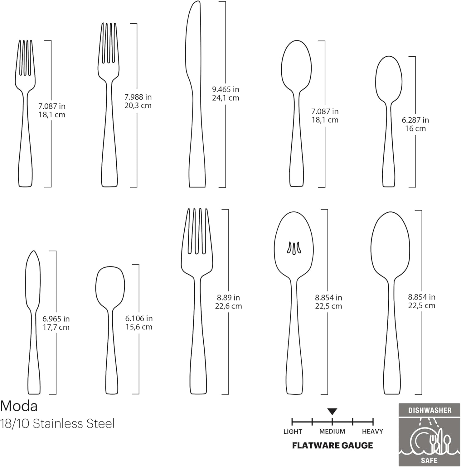 Oneida Moda 65-Piece Flatware Set – Multicolor – Flatware Sets