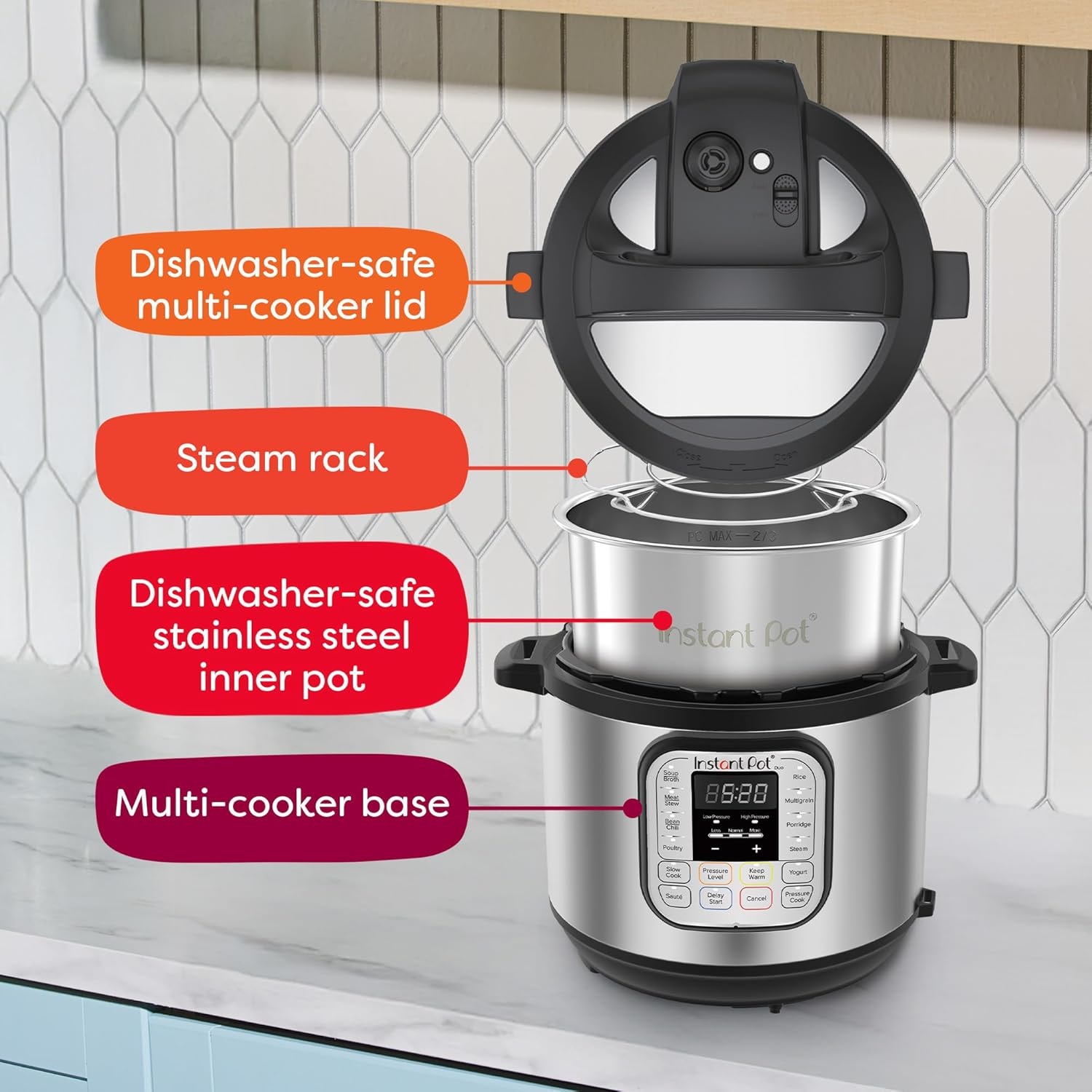 Instant Pot Duo 7-in-1 Electric Pressure Cooker – 5.68 liters – Small Appliances