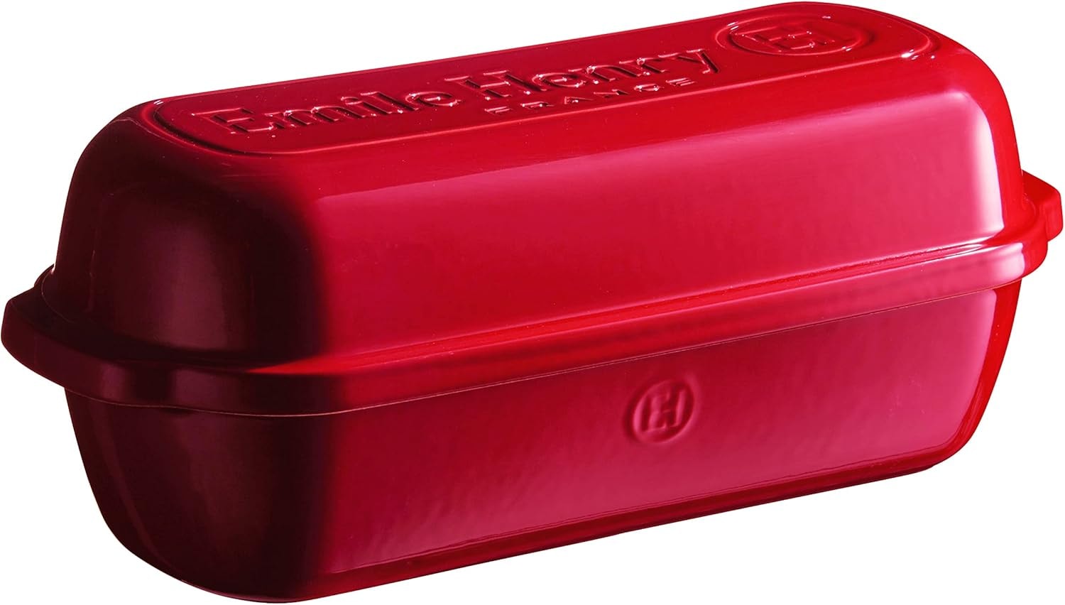 Emile Henry Italian Bread Loaf Baker – 4.7 liters – Burgundy – Loaf Pans