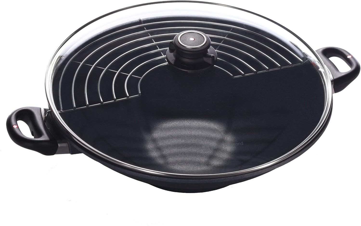 Swiss Diamond XD Induction Nonstick Wok with Lid – 6 liters – Gray – Woks & Stir-Fry Pans