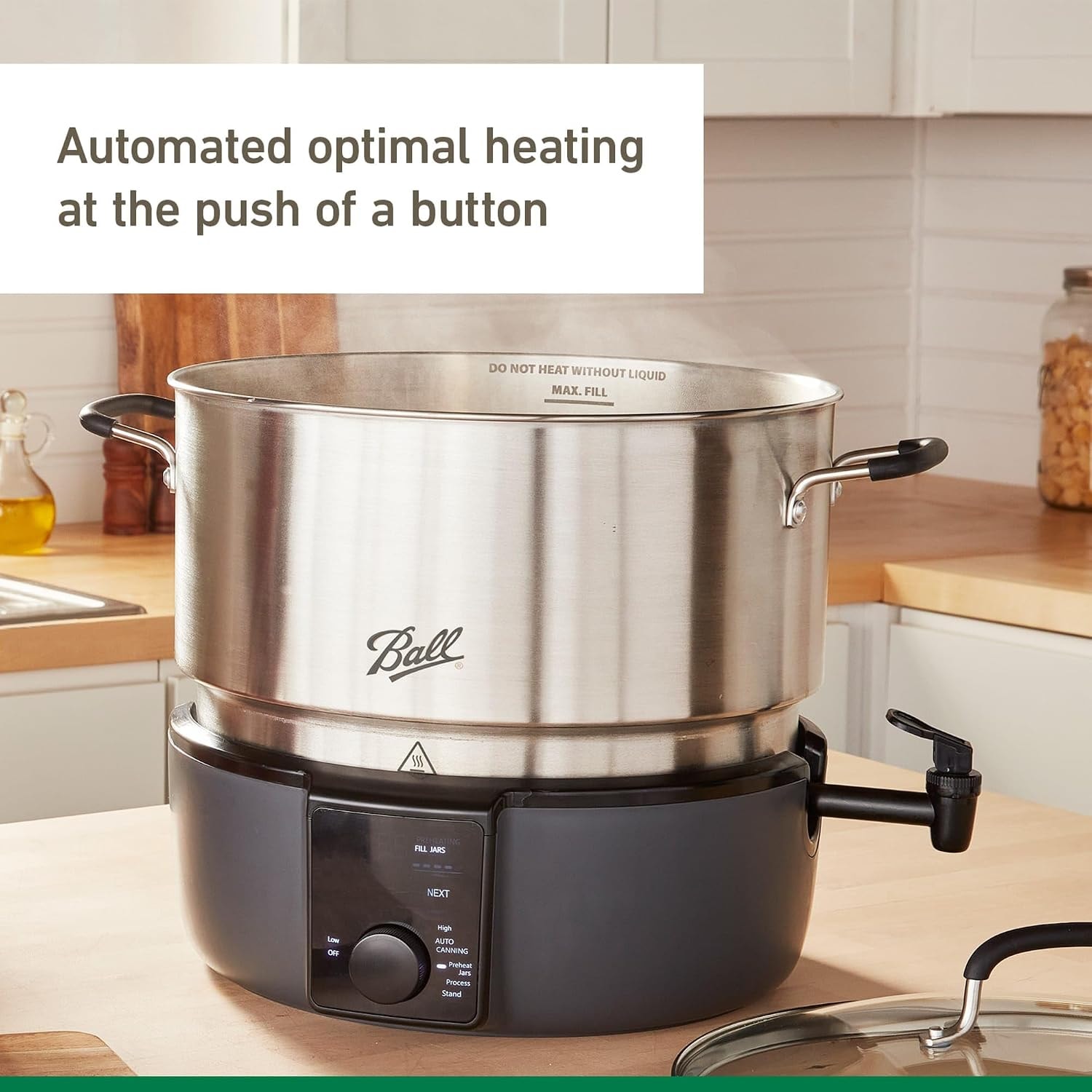 Ball Easycanner 21 Quart Electric Water Bath Canner Stainless Steel – 21 quarts – Canning