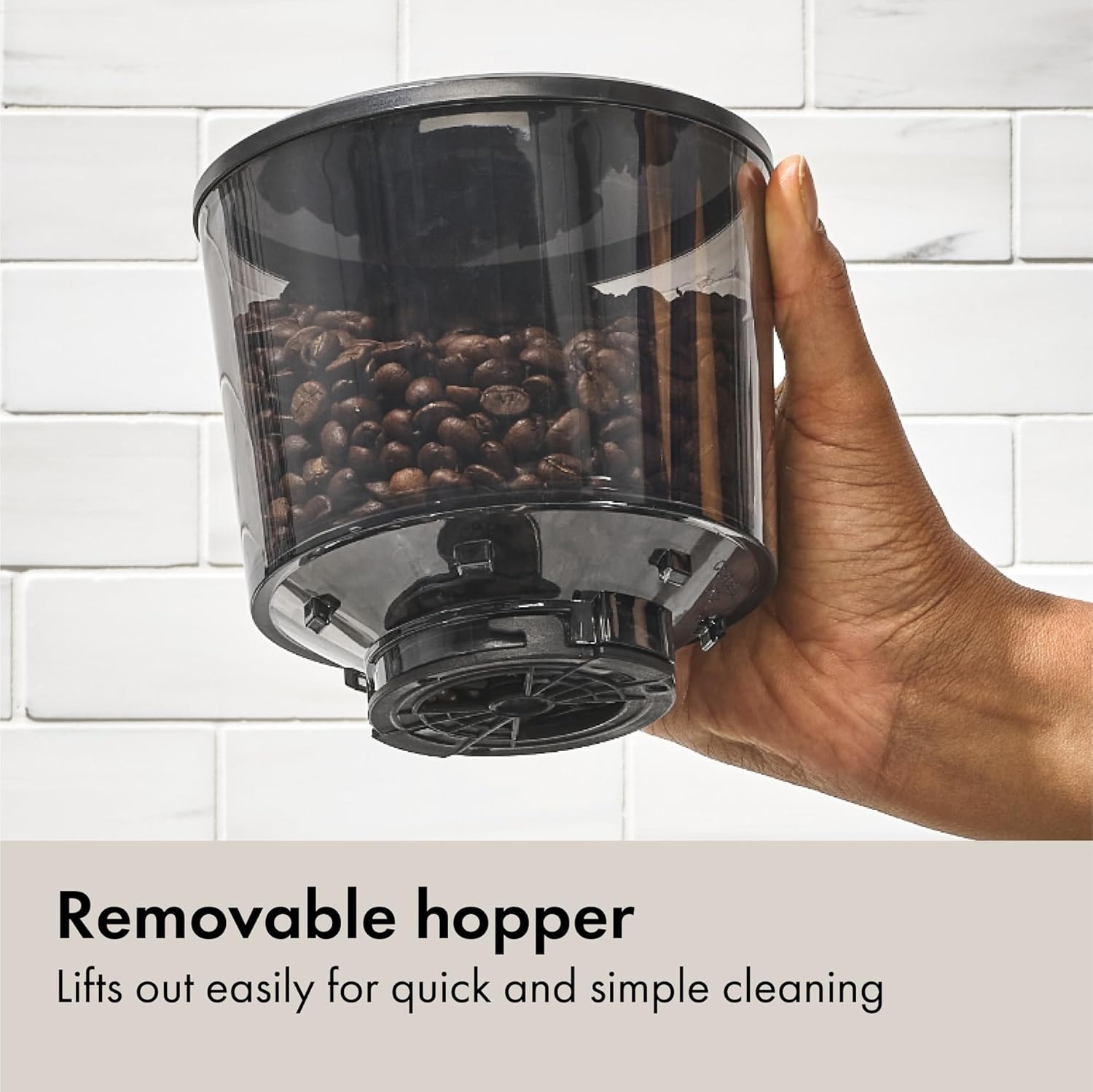 Conical Burr Coffee Grinder – Silver – Electric Burr Grinders