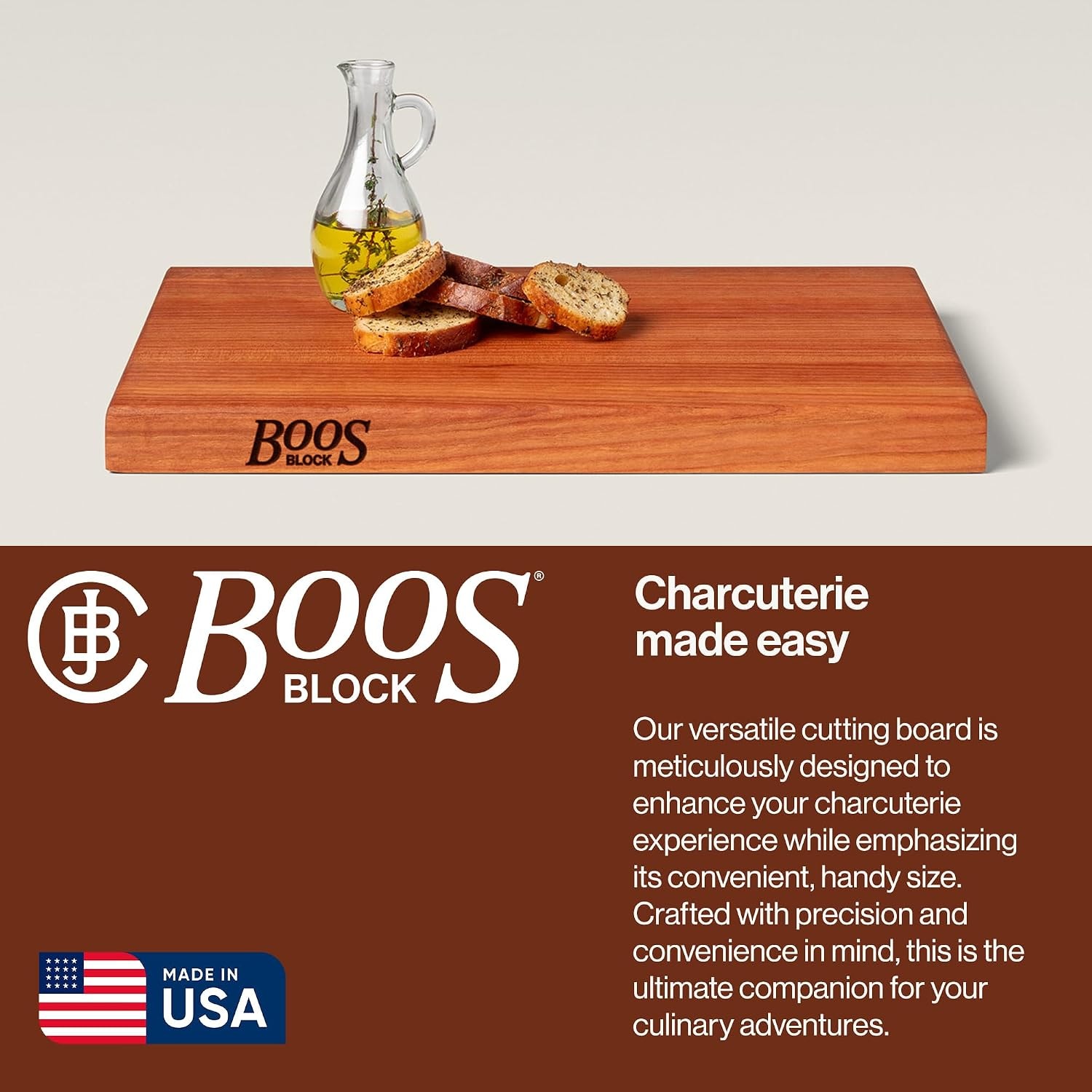Cherry Butcher Block Cutting Board - Crafted for work and made to Last – 18"L x 12"W – Cutting Boards