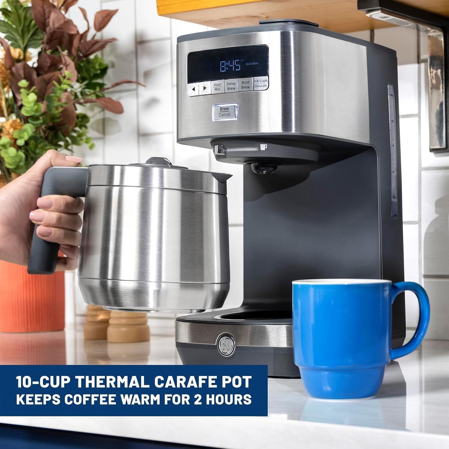 4 Cup Drip Coffee Maker With Timer And Thermal Carafe Stainless Steel  – Coffee Machines