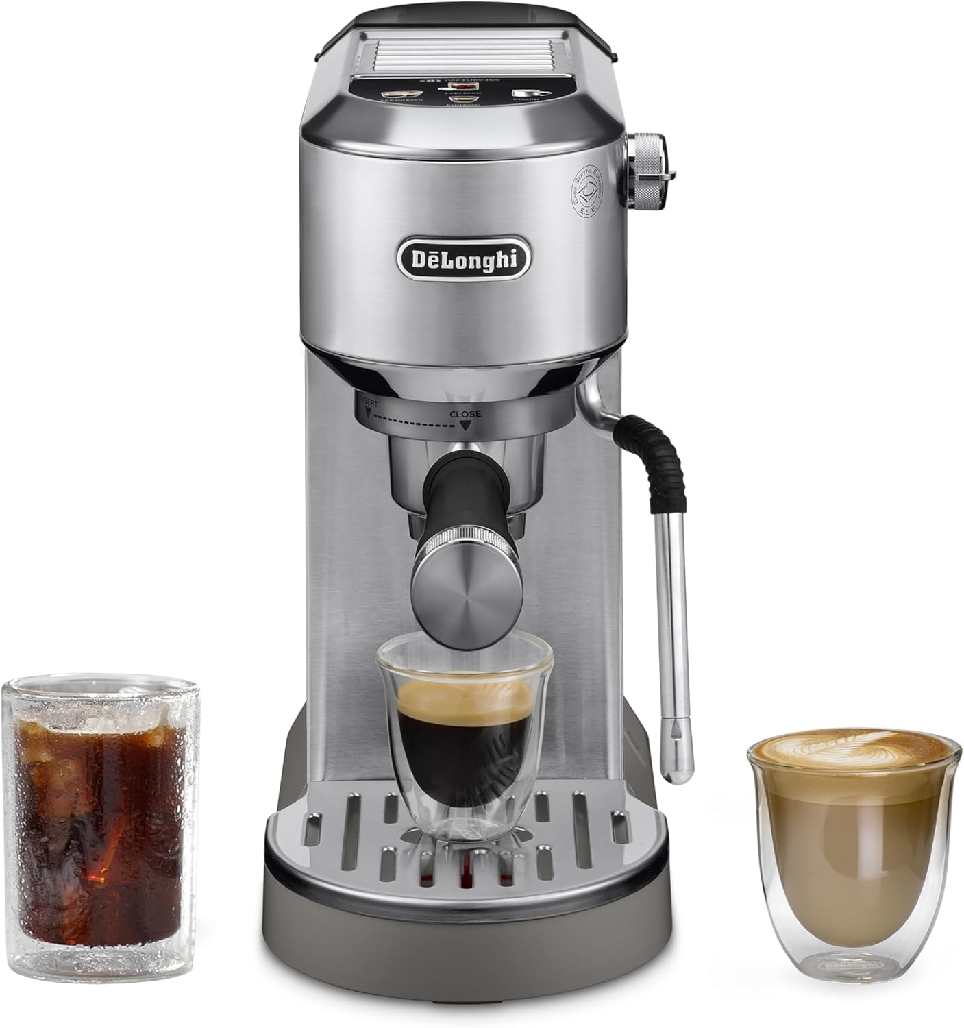 De'Longhi Dedica Duo Espresso Machine – Stainless Steel – Manual Espresso Machines