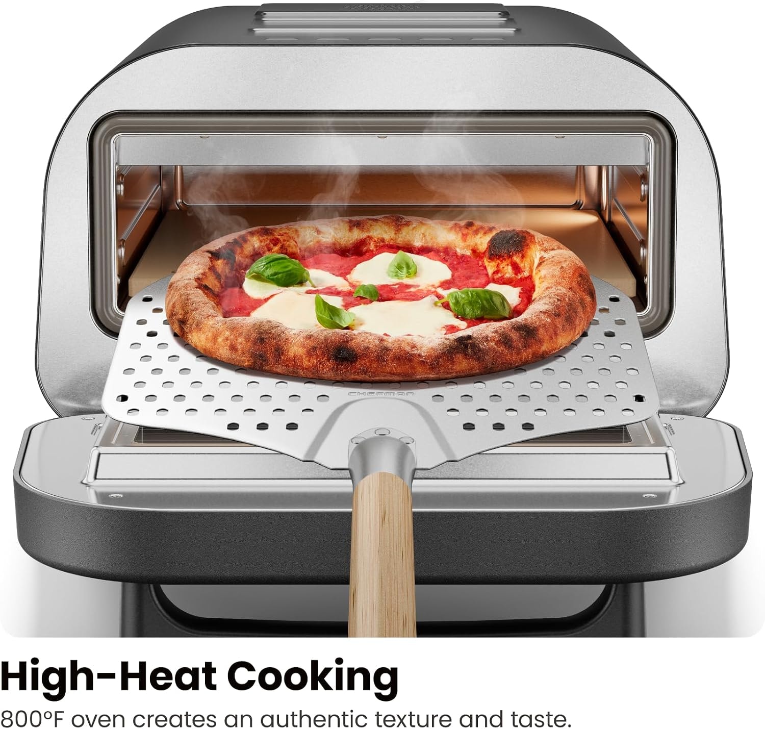 Chefman Home Slice Indoor Electric Pizza Oven RJ25-PO12-BLACK – Countertop Pizza Ovens