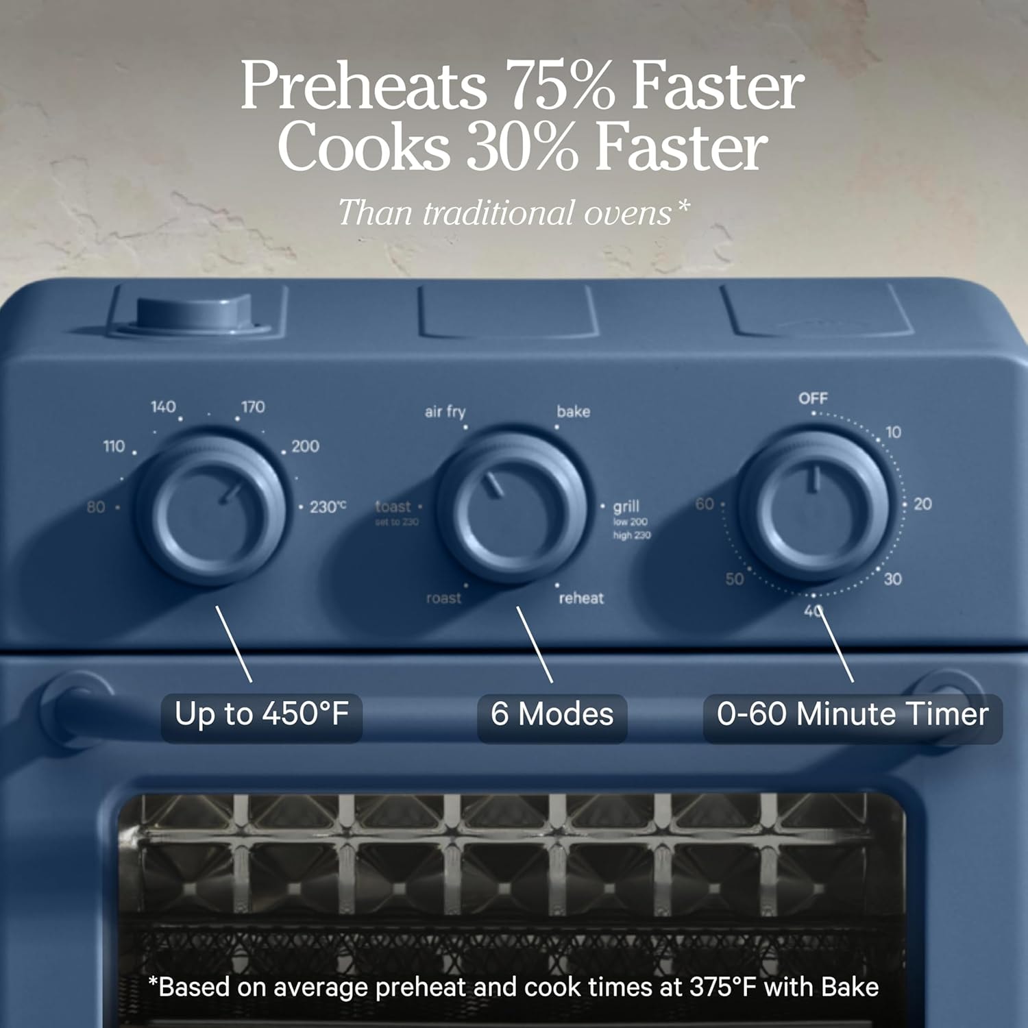 Our Place Wonder Oven 6-in-1 Air Fryer Toaster Oven – 12.7 quarts – Blue Salt – Toaster Ovens