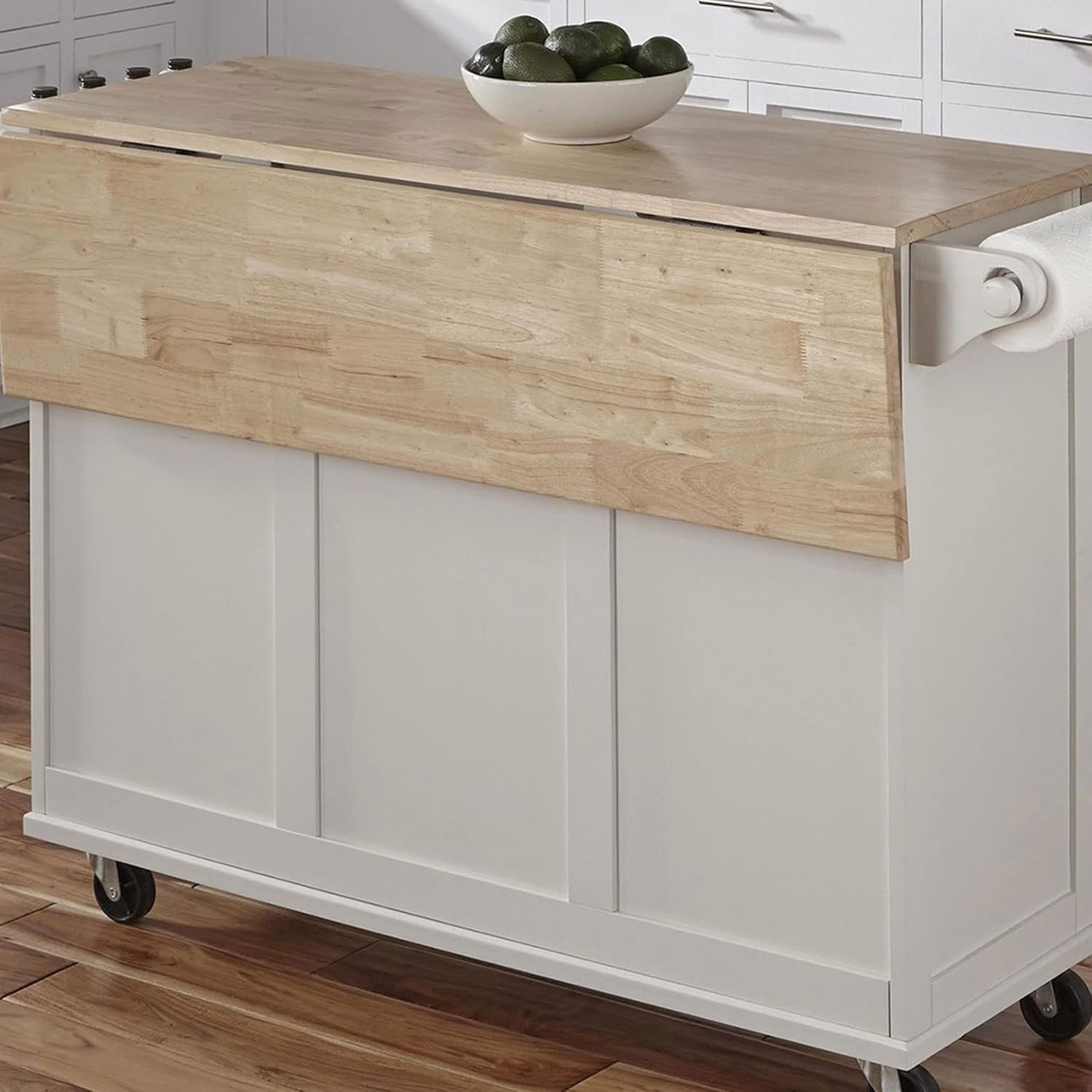 Homestyles Dolly Madison Kitchen Cart – unspecified – Soft White – Mobile Storage Islands