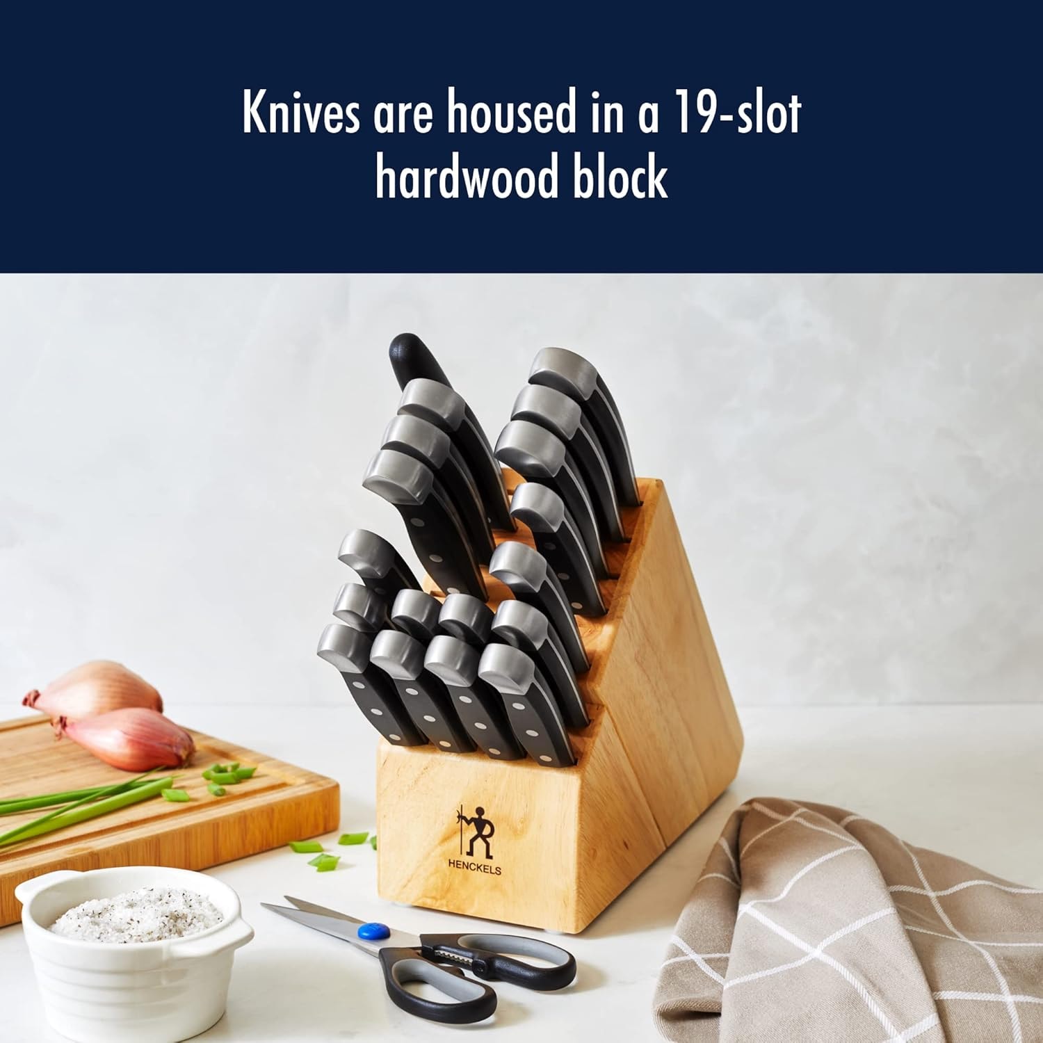 HENCKELS Statement 20-Piece Knife Block Set – Natural – Knife Block Sets